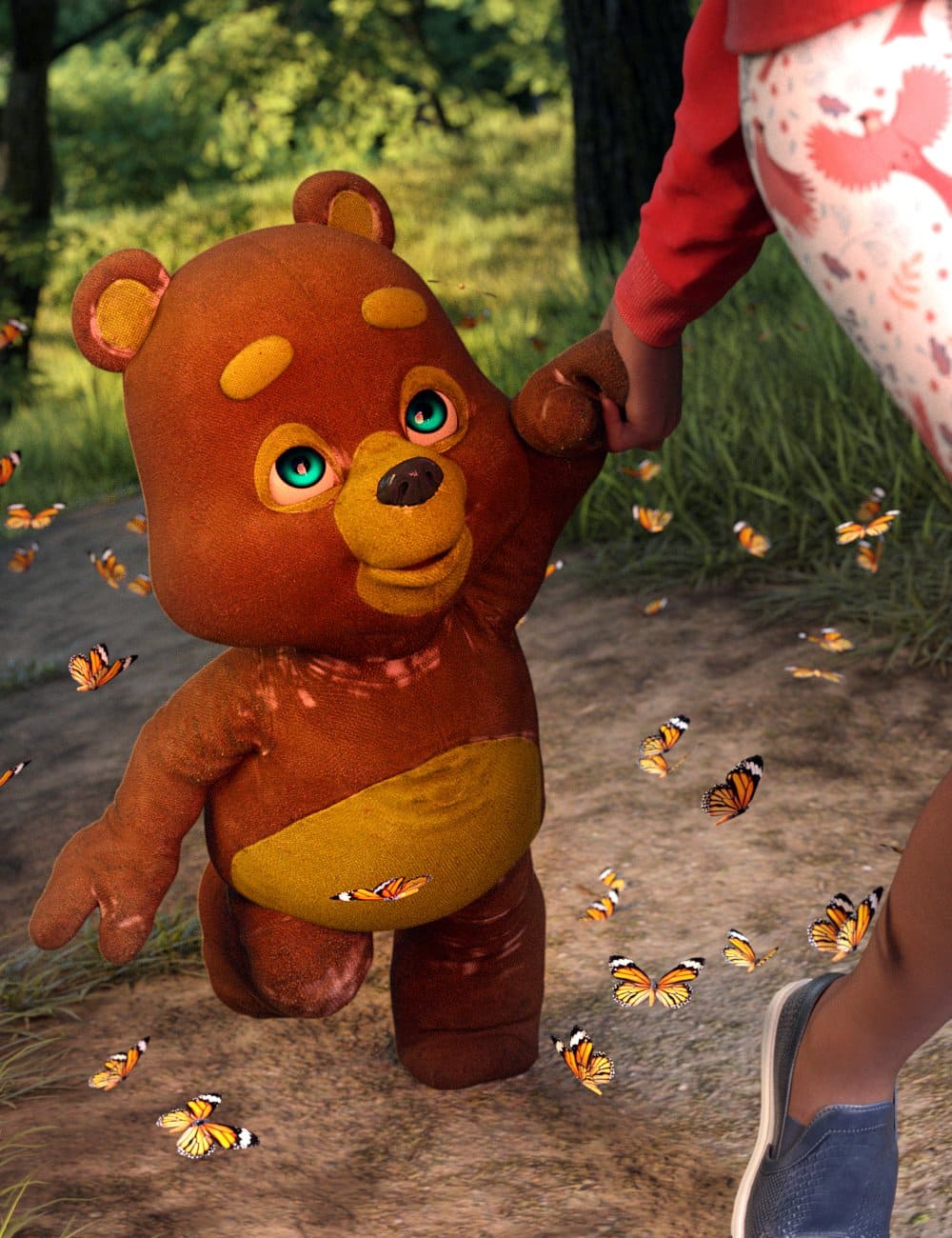 Teddy Bear for Genesis 9_DAZ3D下载站