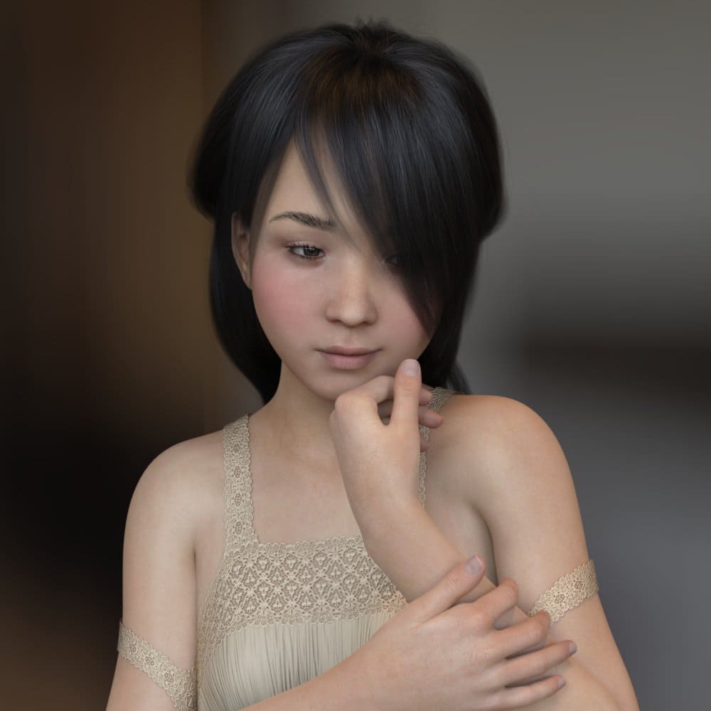 Akira – Beautiful Asian Teen for Genesis 8 Female_DAZ3D下载站