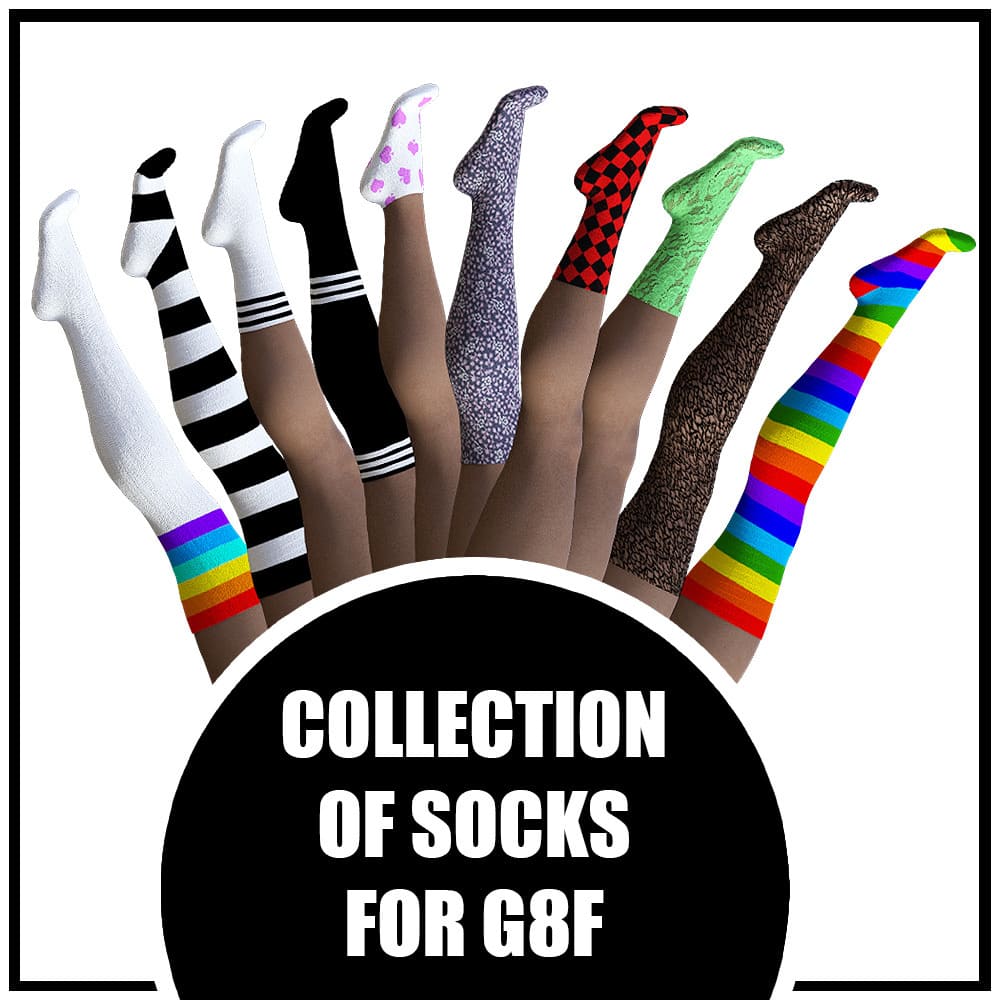 Collection Of Socks for G8F_DAZ3D下载站