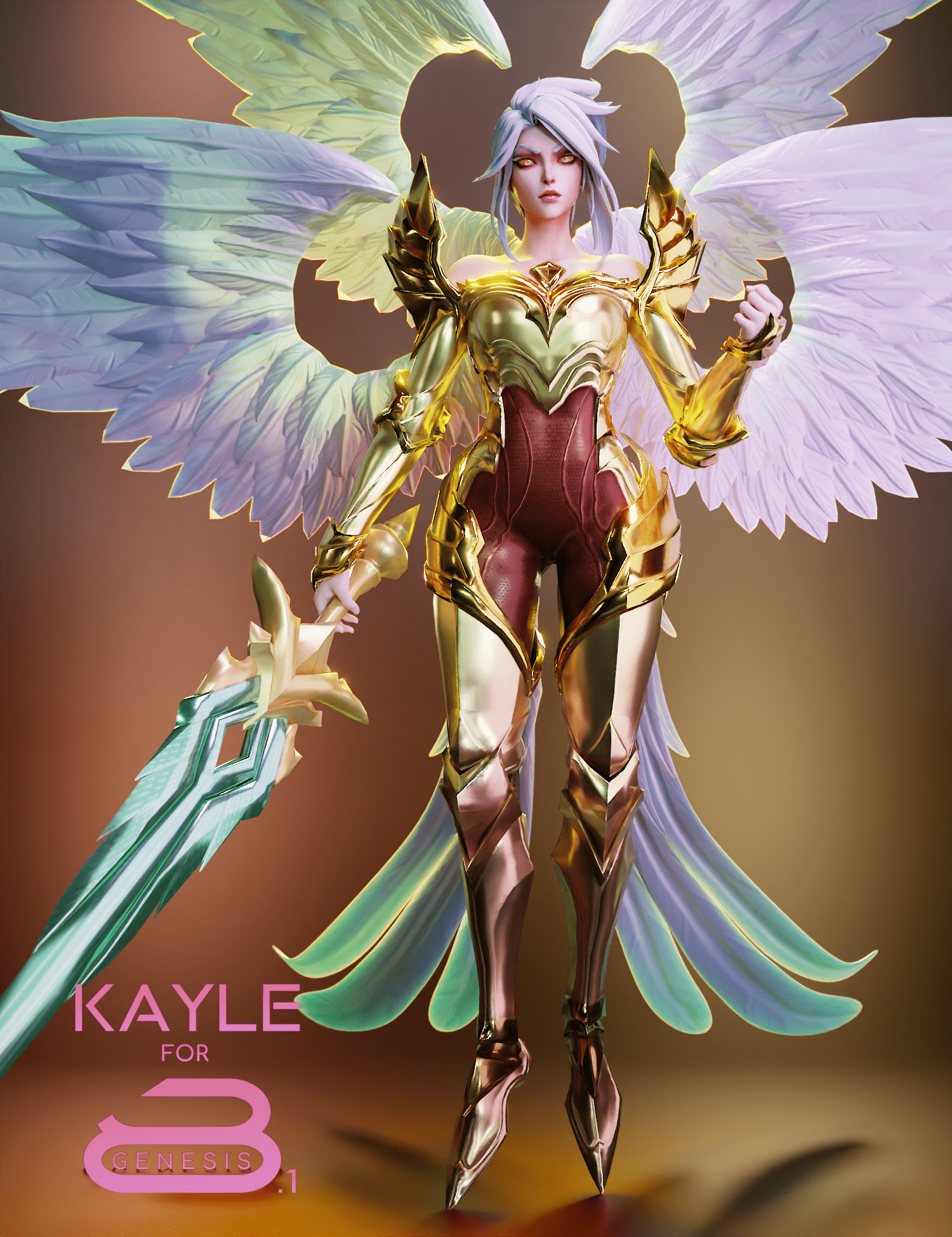 Kayle For Genesis 8 And 8.1 Female_DAZ3D下载站