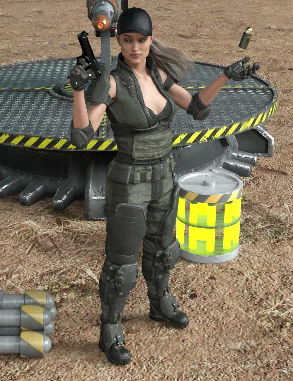 Mercenary Poses For Genesis 8 Female_DAZ3D下载站