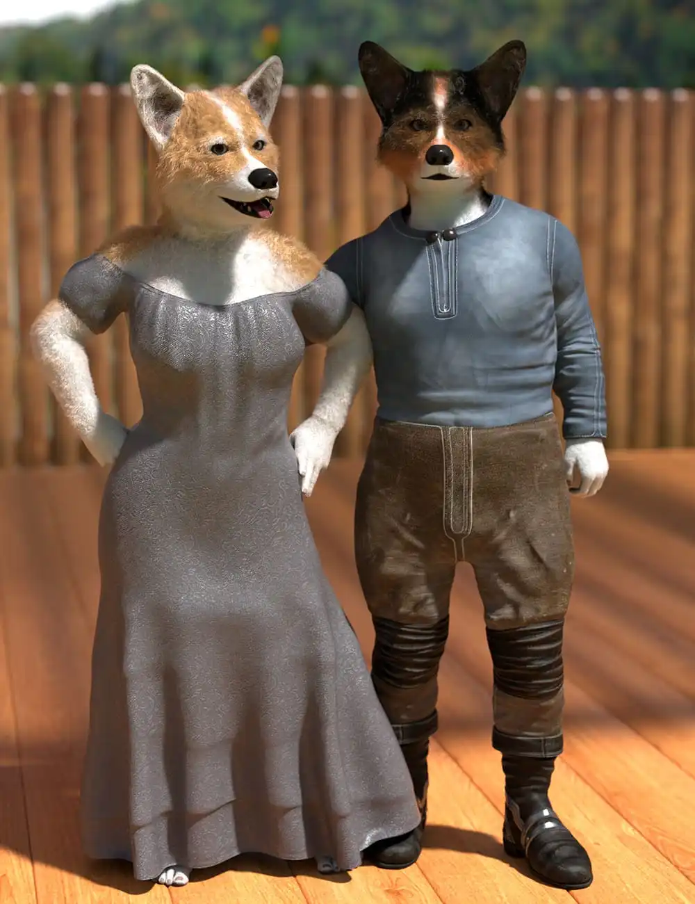 Oso Corgi for Genesis 9_DAZ3DDL