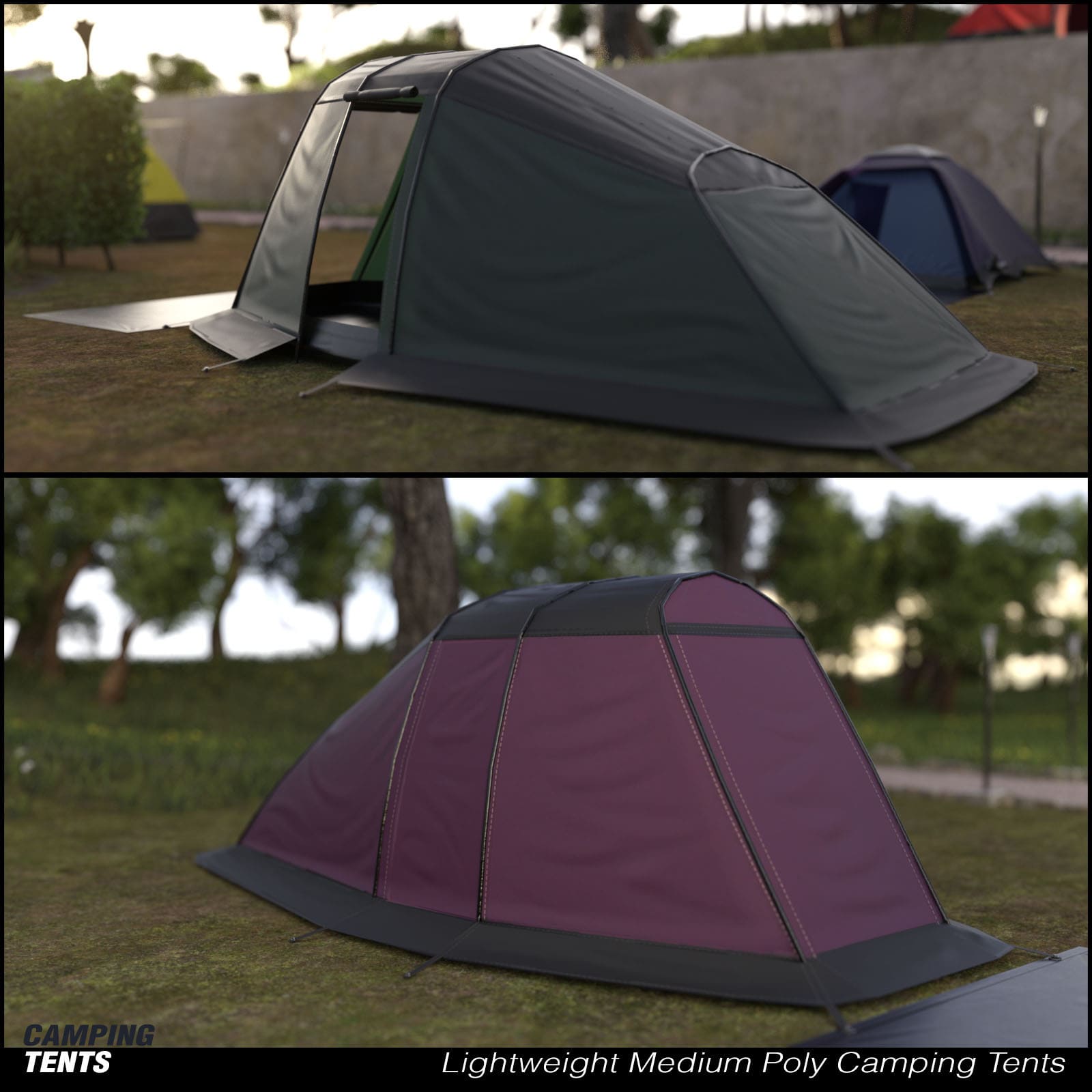 Camping Tents_DAZ3D下载站