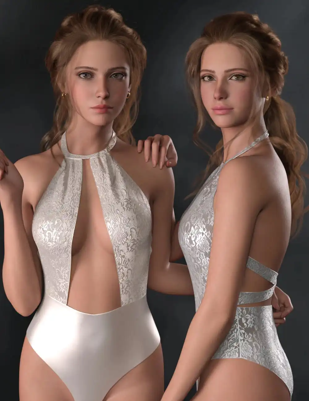 CHB Elegant Bodysuit and Earrings for Genesis 9_DAZ3DDL