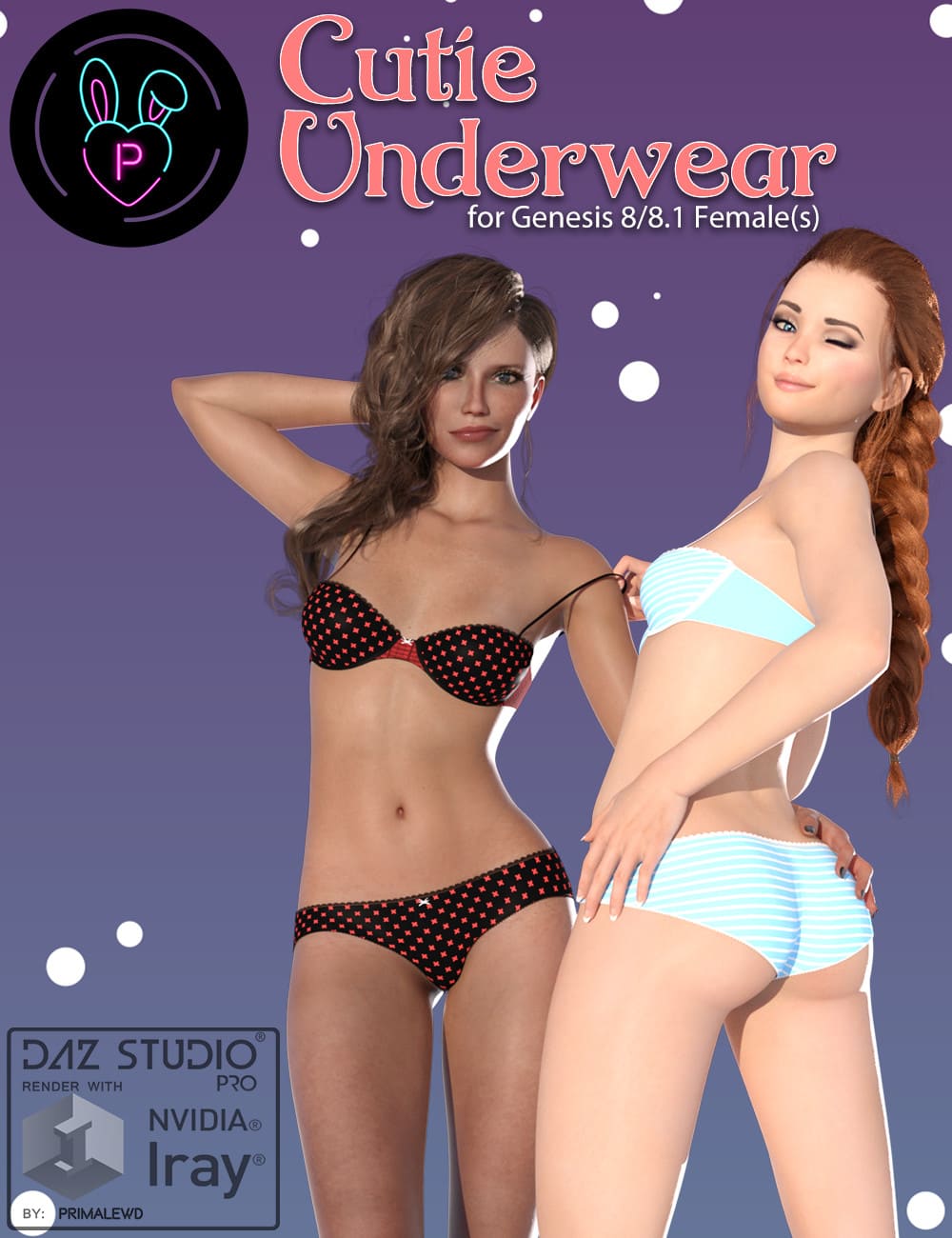 Cutie Underwear for Genesis 8 and 8.1 Female_DAZ3D下载站