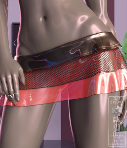 dForce Mini Hip Skirt for Genesis 8 Female_DAZ3D下载站