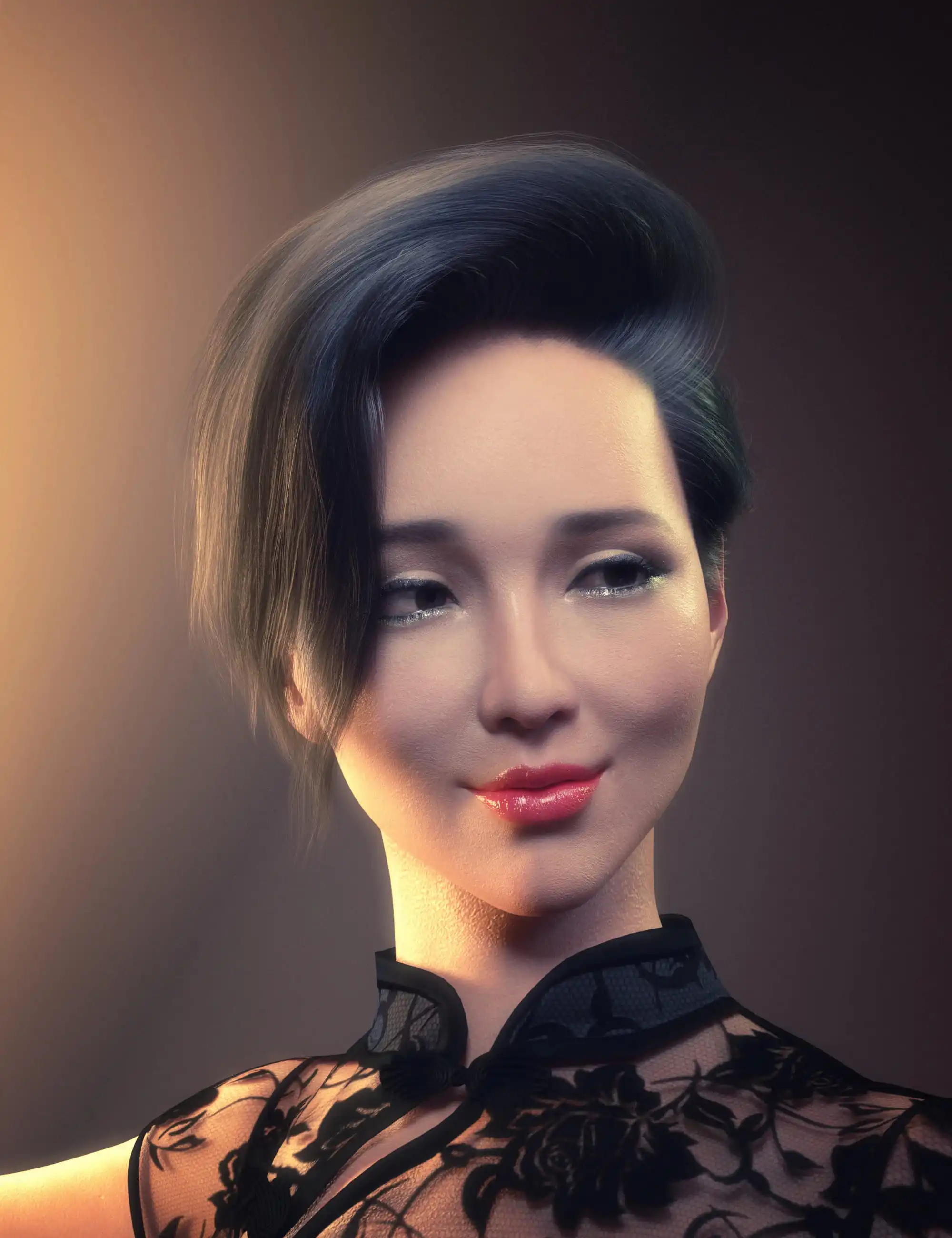 FE Waterfall Short Hair for Genesis 8 Female_DAZ3DDL