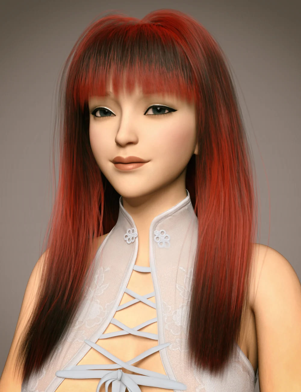 GN Meili Hair for Genesis 9_DAZ3D下载站