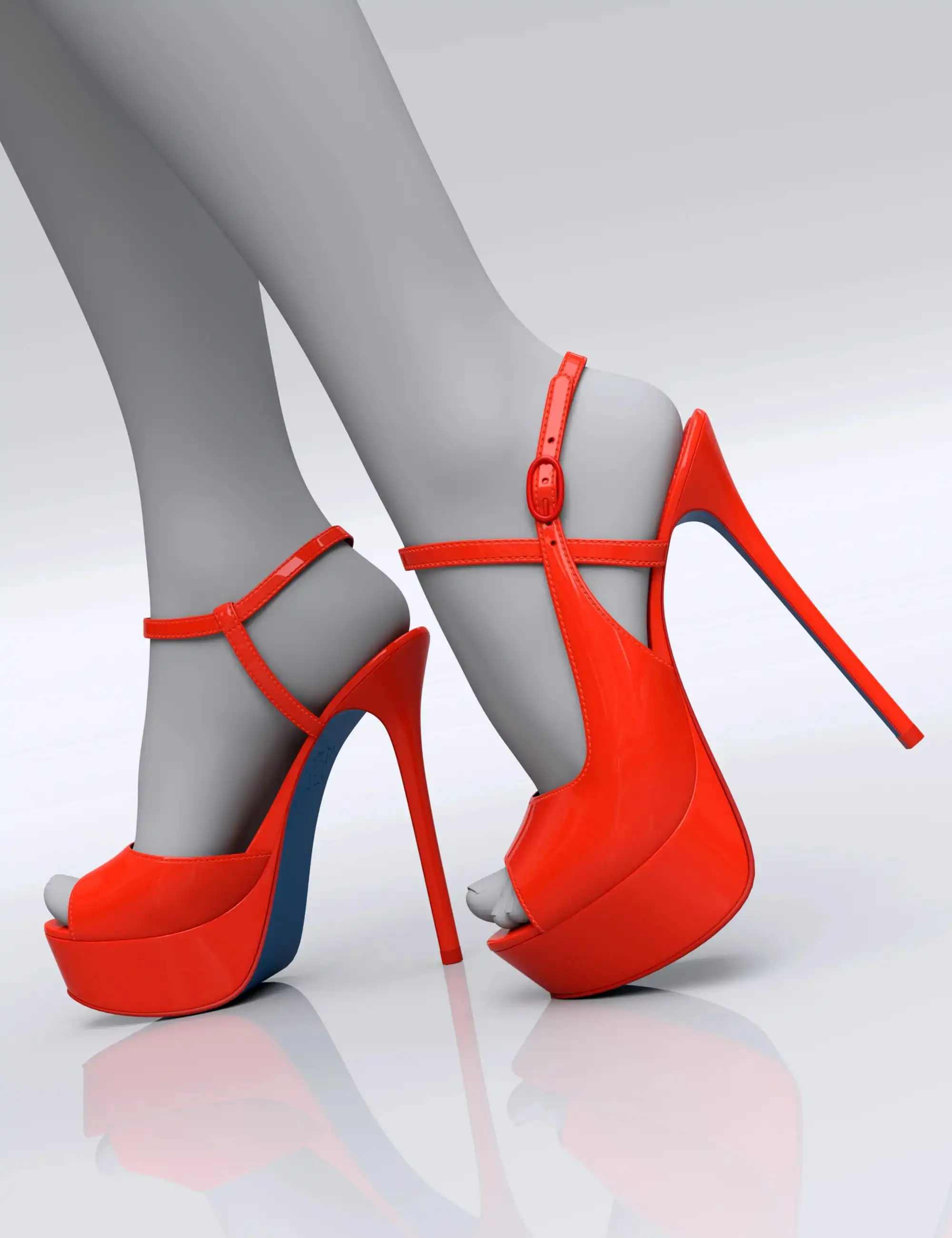 HL Platform Sandal Heel Pump for Genesis 9, 8, and 8.1_DAZ3DDL