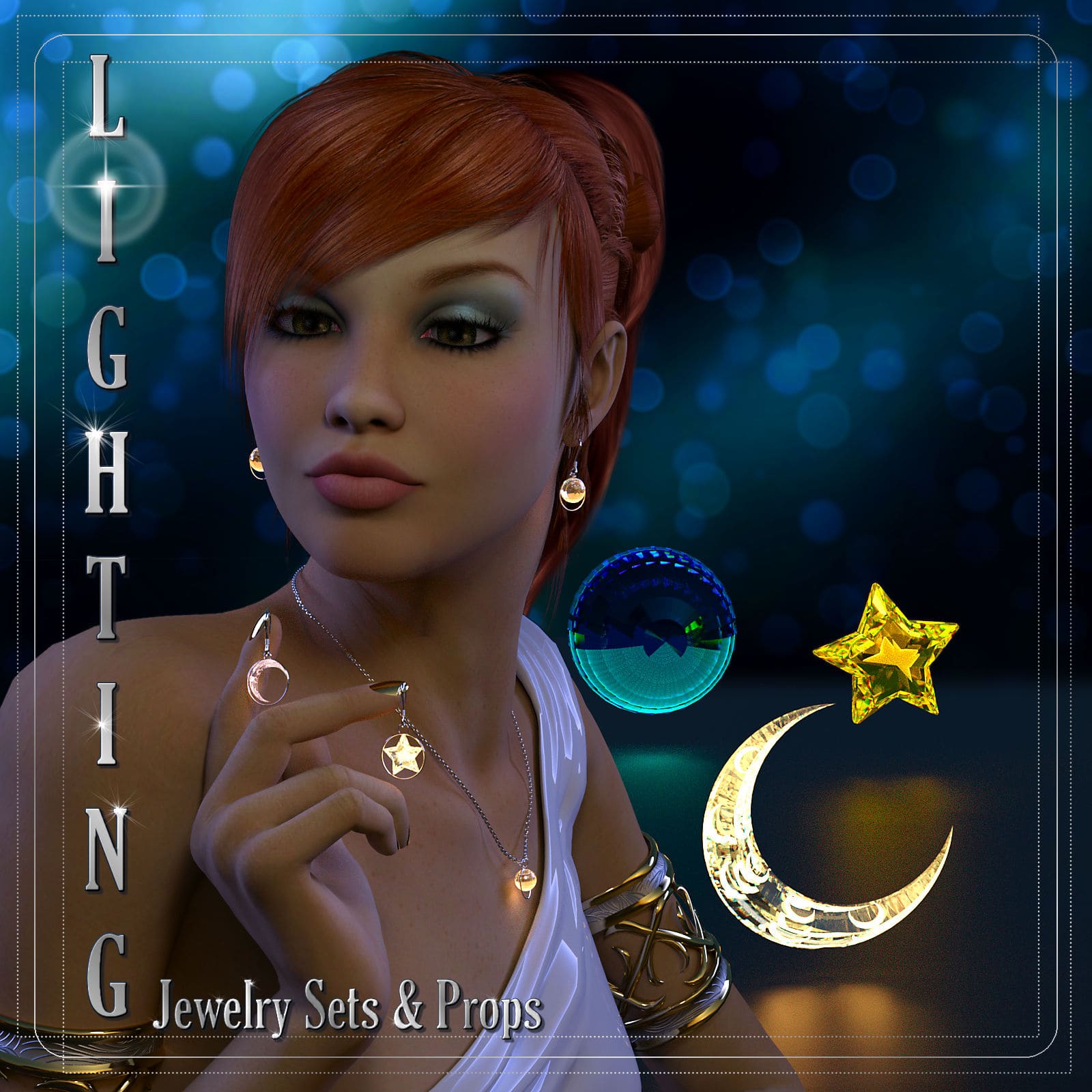 LIGHTING Jewelry Sets_DAZ3D下载站