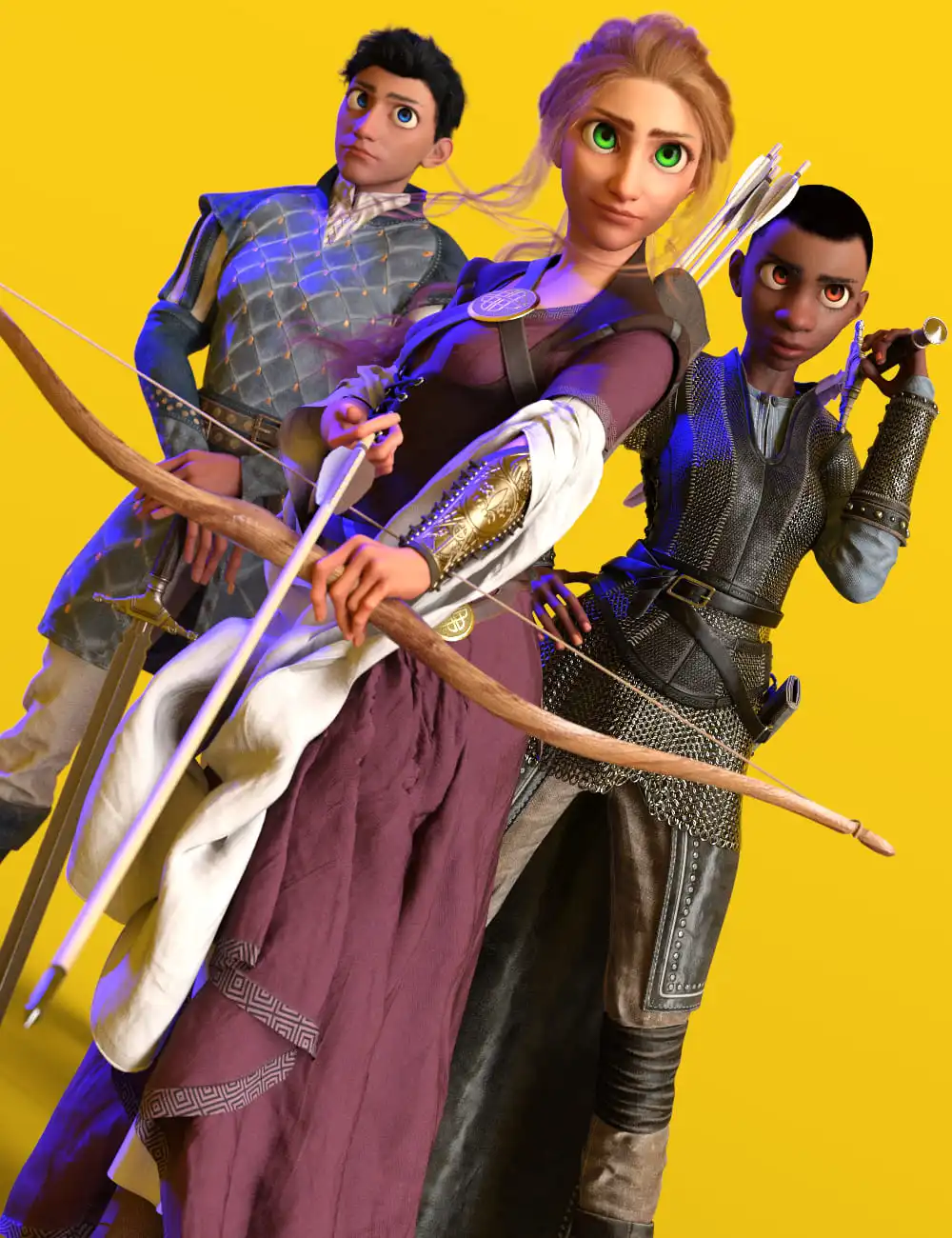 Toon Heroes for Genesis 9_DAZ3DDL