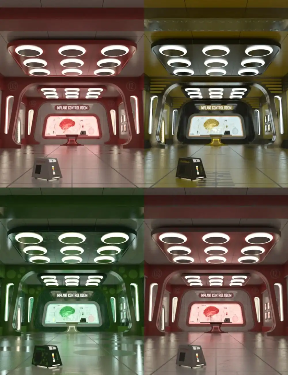 Dark Station Control Room Texture Add-On Pack_DAZ3DDL