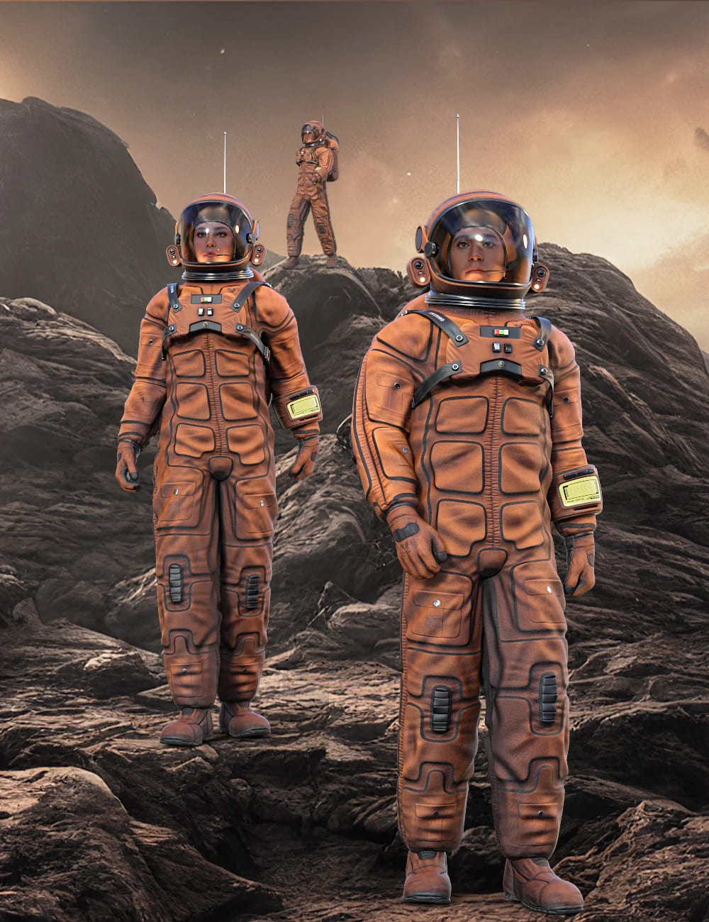 Deep Space Suit for Genesis 9_DAZ3D下载站