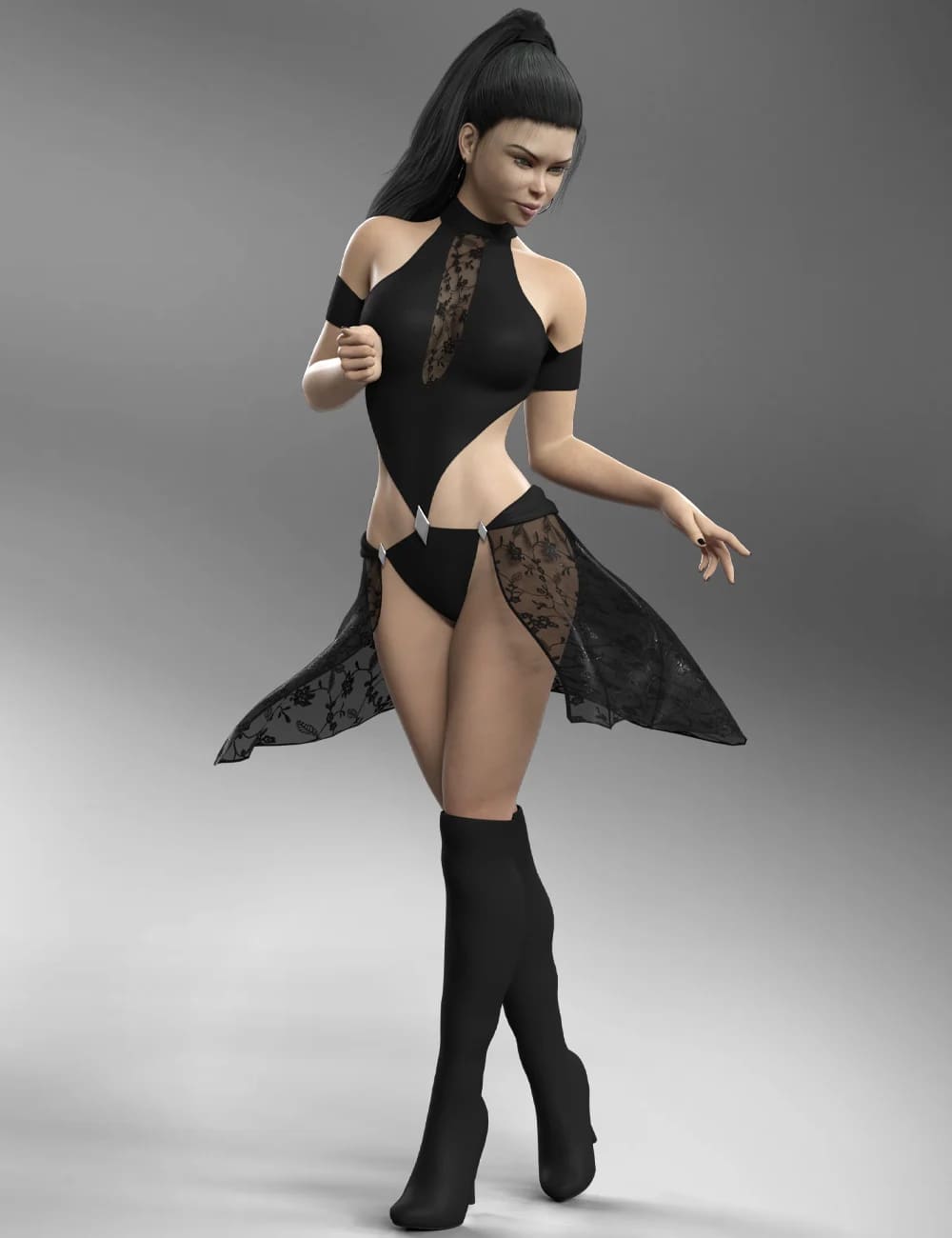dForce Mystique Costume for Genesis 8 and 8.1 Females_DAZ3D下载站