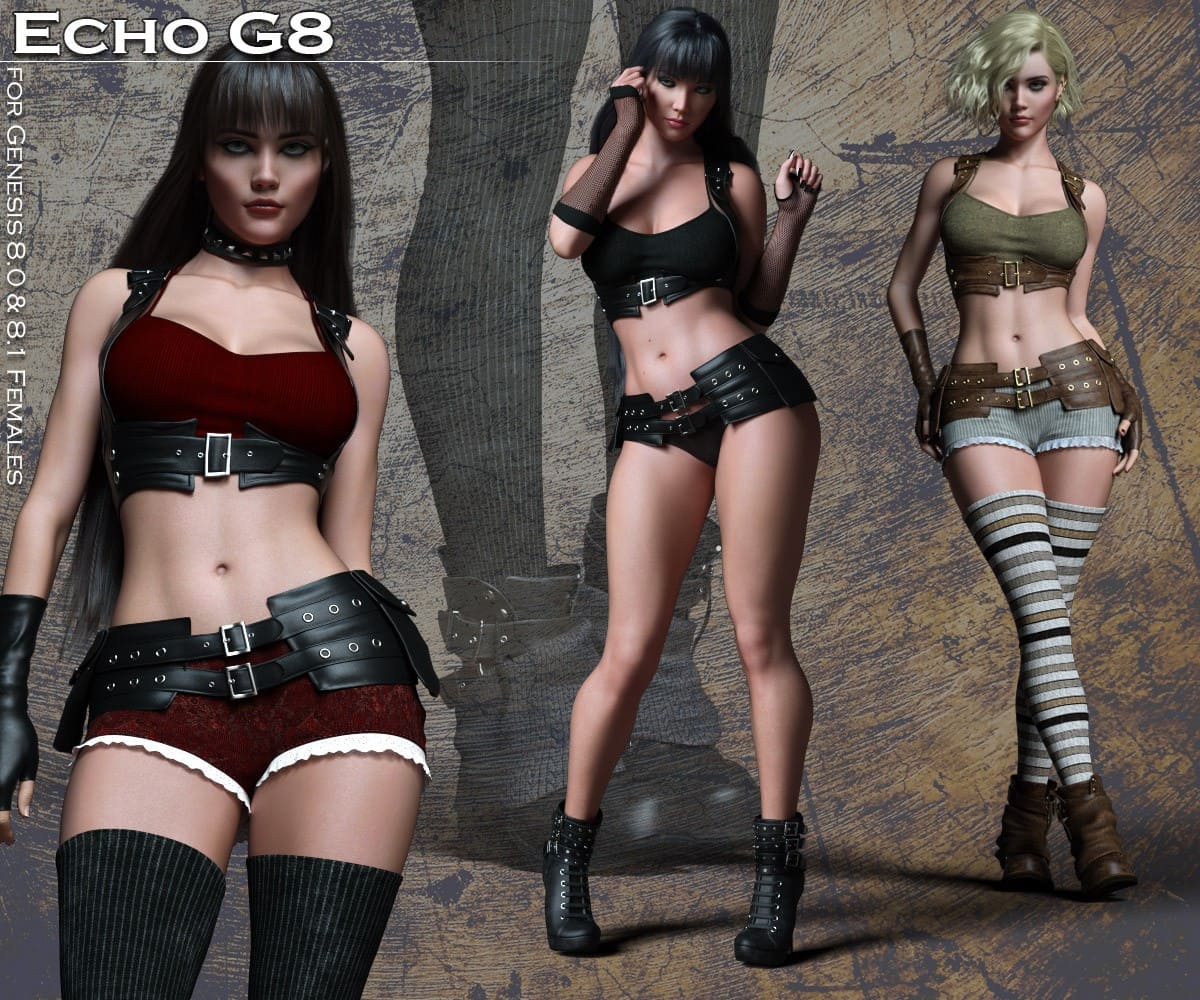 Echo G8 for Genesis 8/8.1 Females_DAZ3D下载站