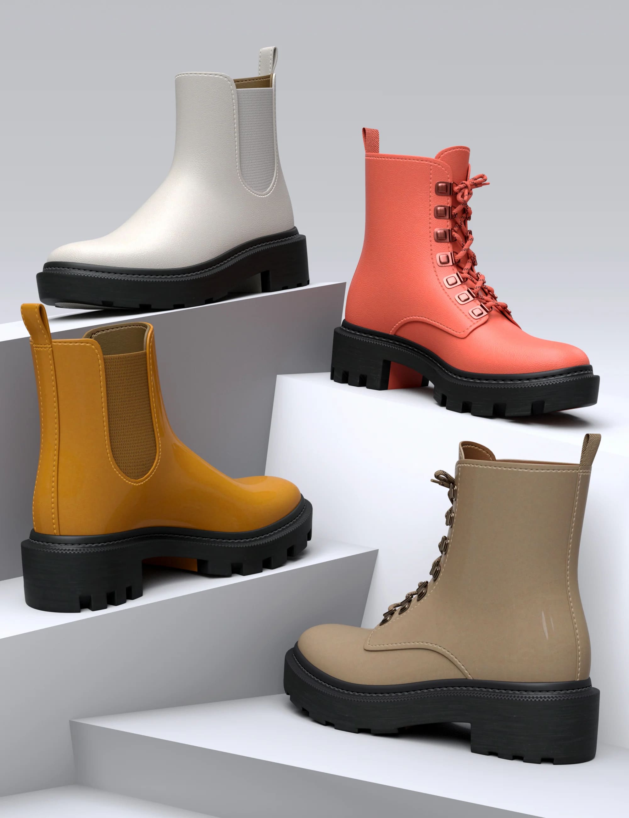 HL Fashion Boots for Genesis 8 and 8.1 Female_DAZ3D下载站
