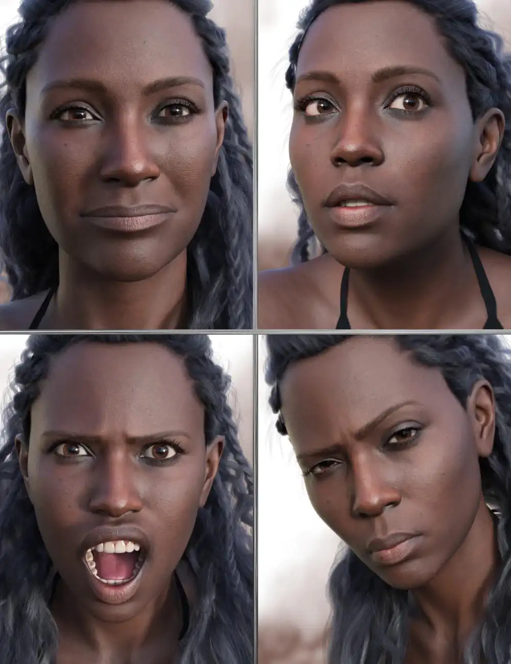 JW Empowered Expressions for Angela 9_DAZ3D下载站