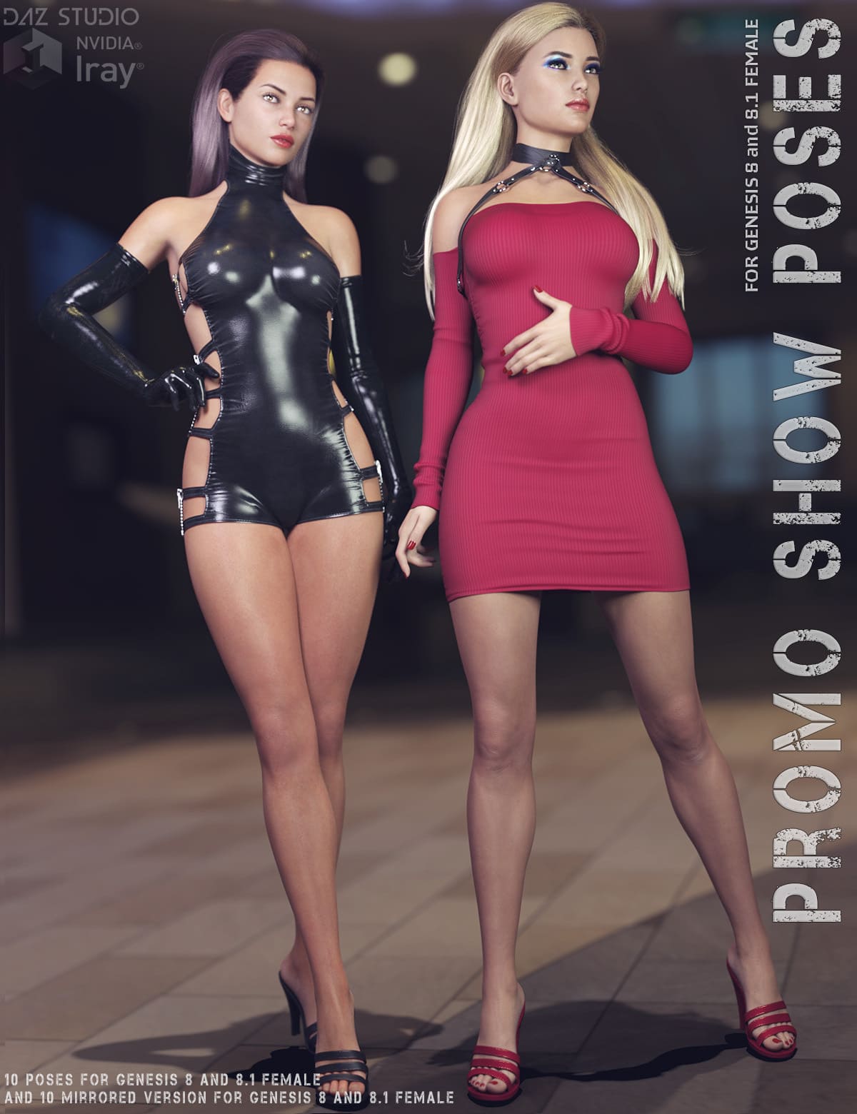 Lilflame Promo Show Poses for Genesis 8 and 8.1 Female_DAZ3D下载站
