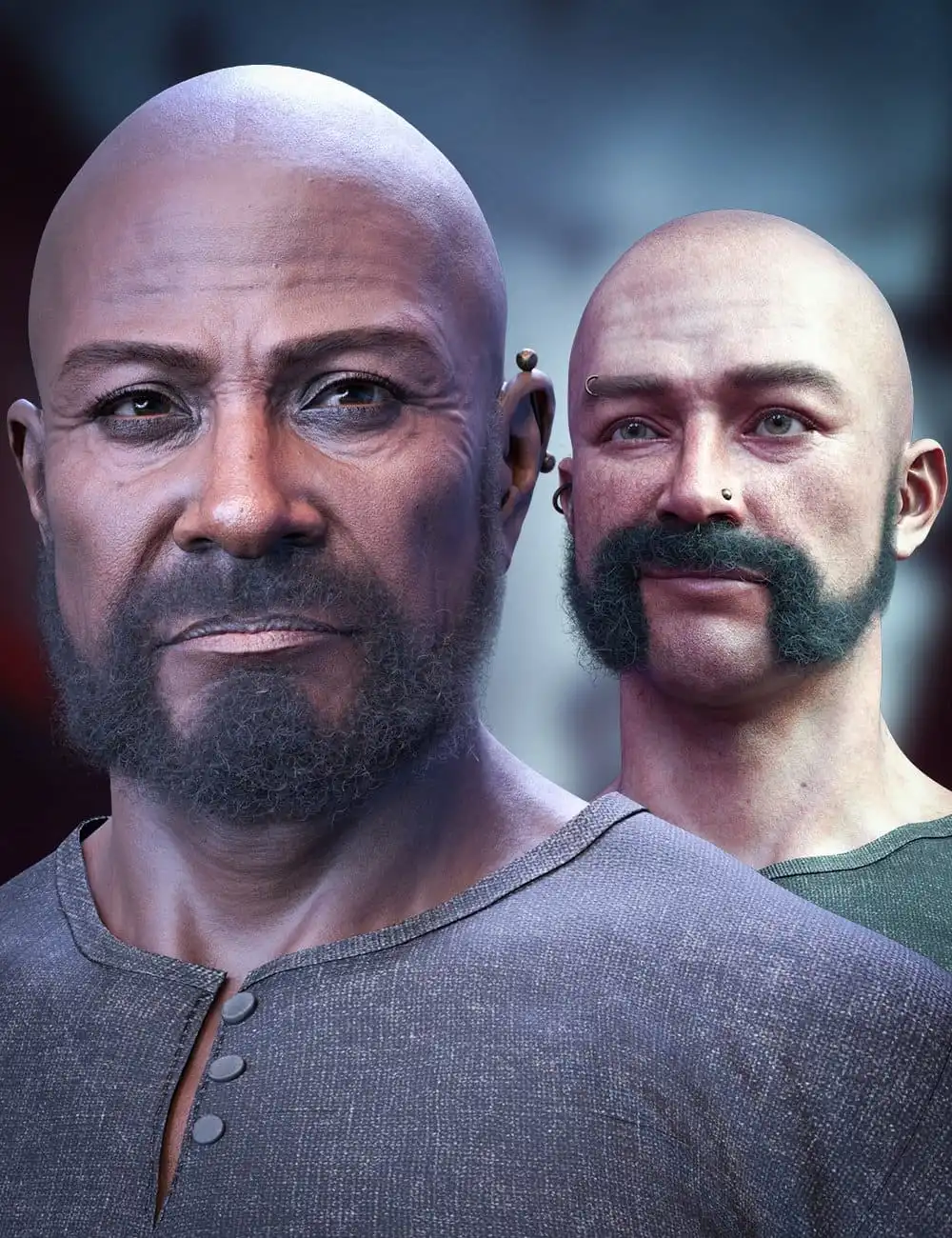 M3D Curly Facial Hair for Genesis 9_DAZ3DDL