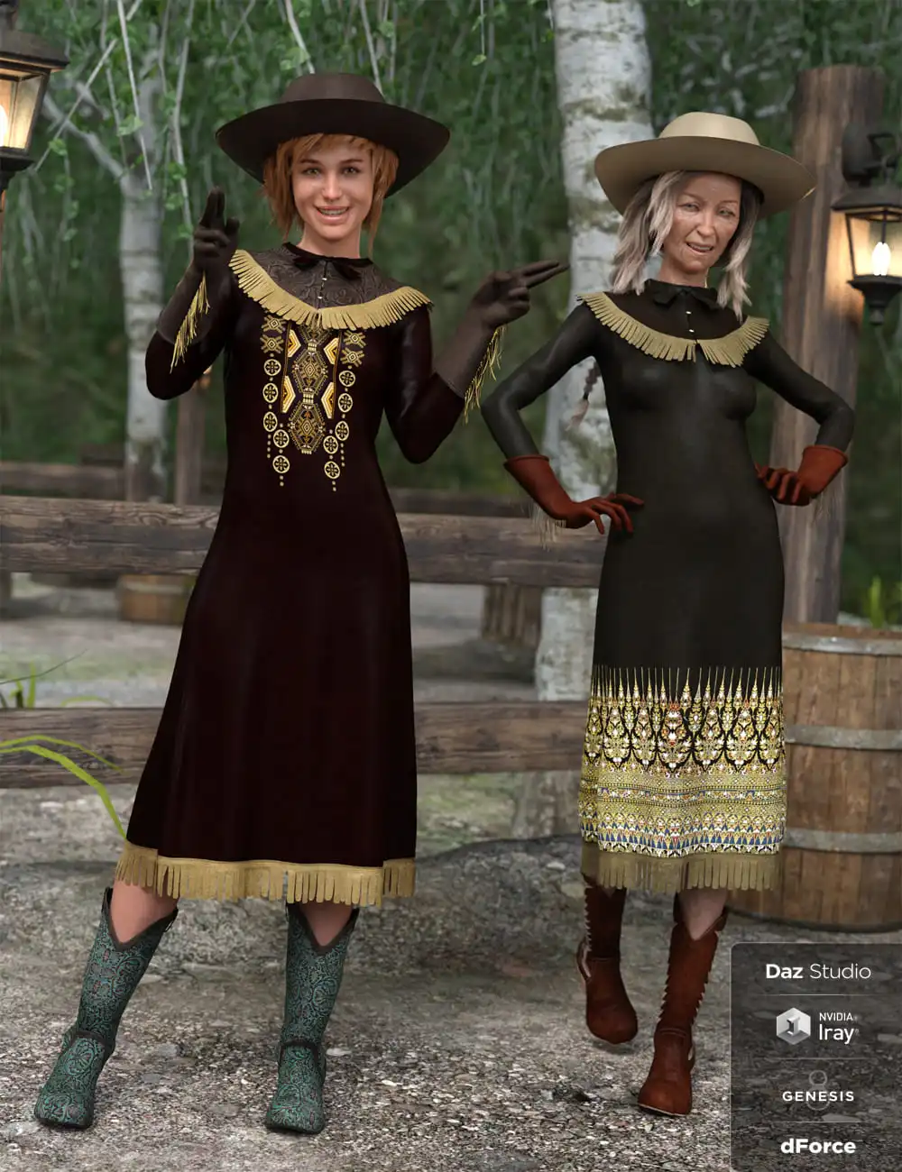 Rose Hitches Textures_DAZ3D下载站