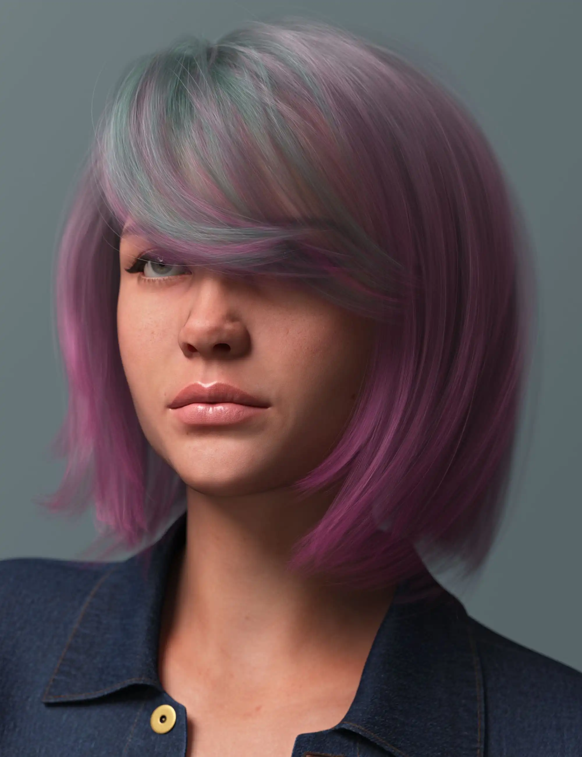 Spring Style Bob Hair Color Expansion_DAZ3D下载站