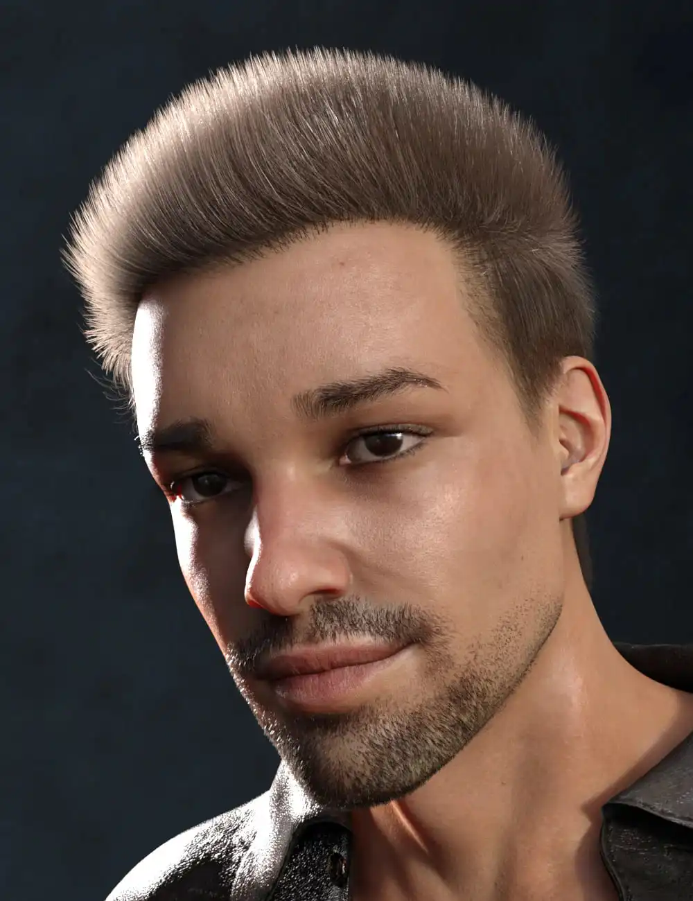 Wilson Hair for Genesis 8 Males_DAZ3D下载站