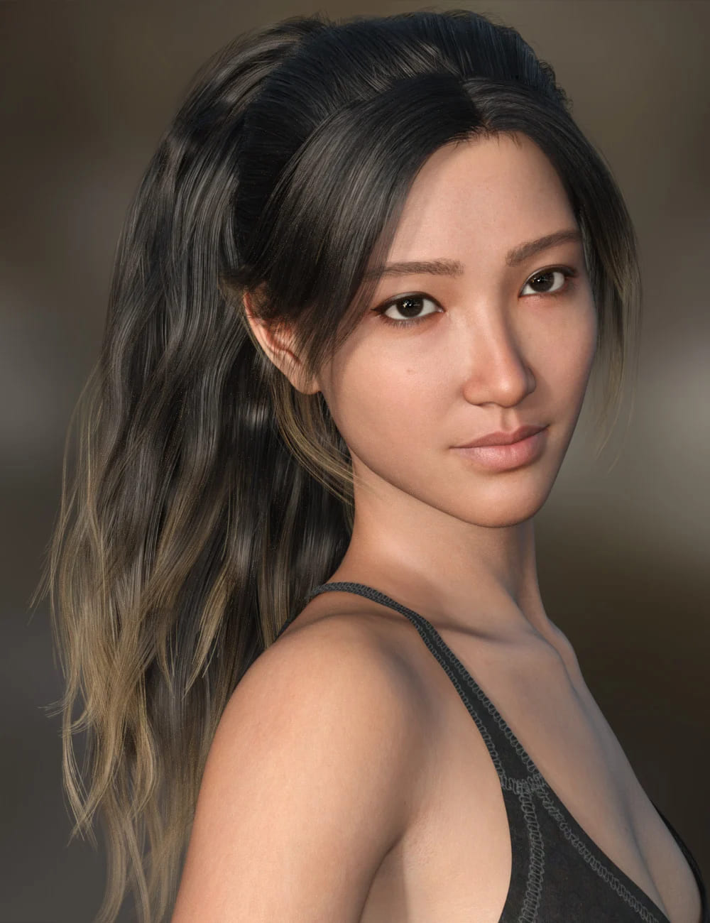Xiu Lin Hair for Genesis 9_DAZ3D下载站