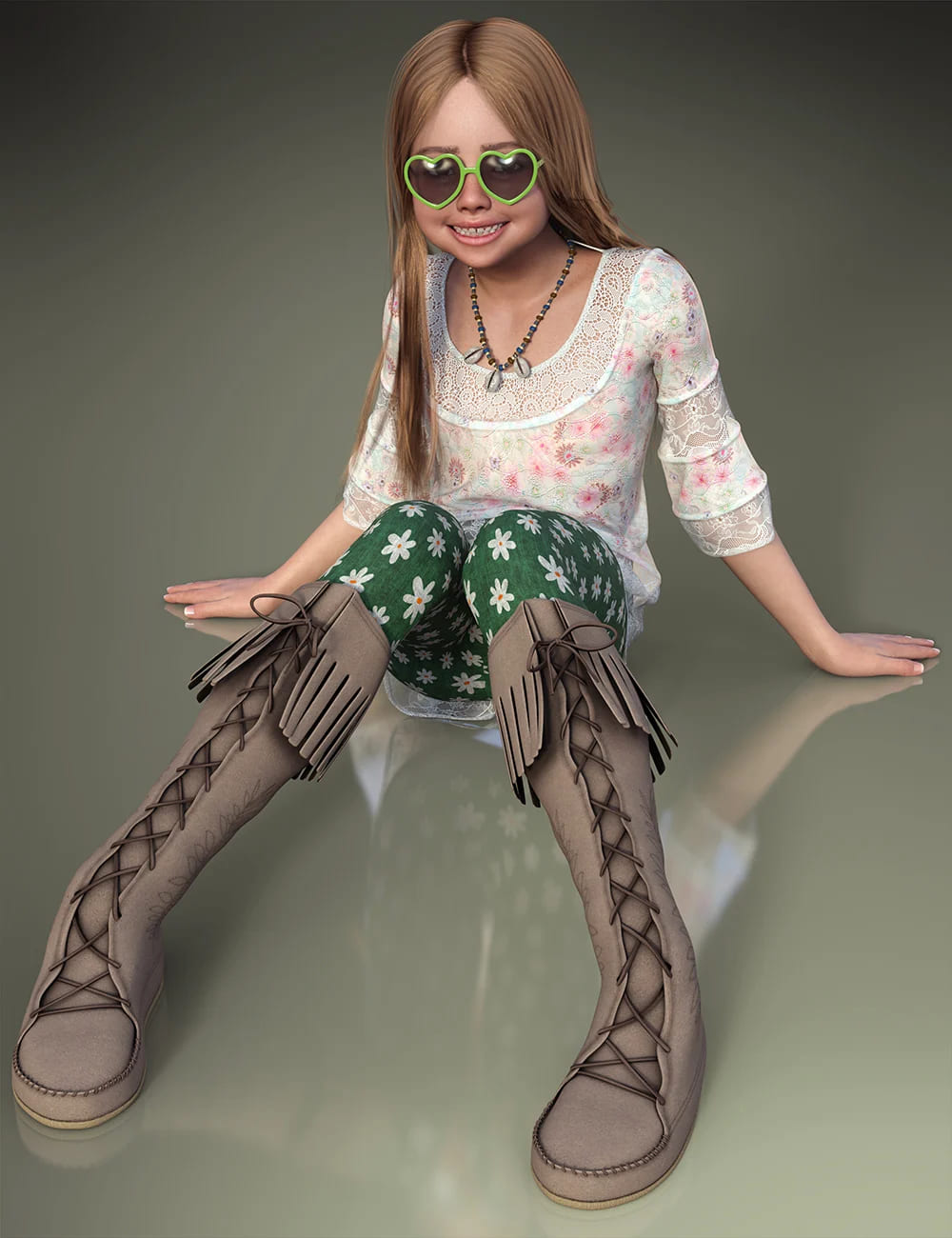 Brooklyn dForce Clothing and Accessory for Genesis 9_DAZ3D下载站