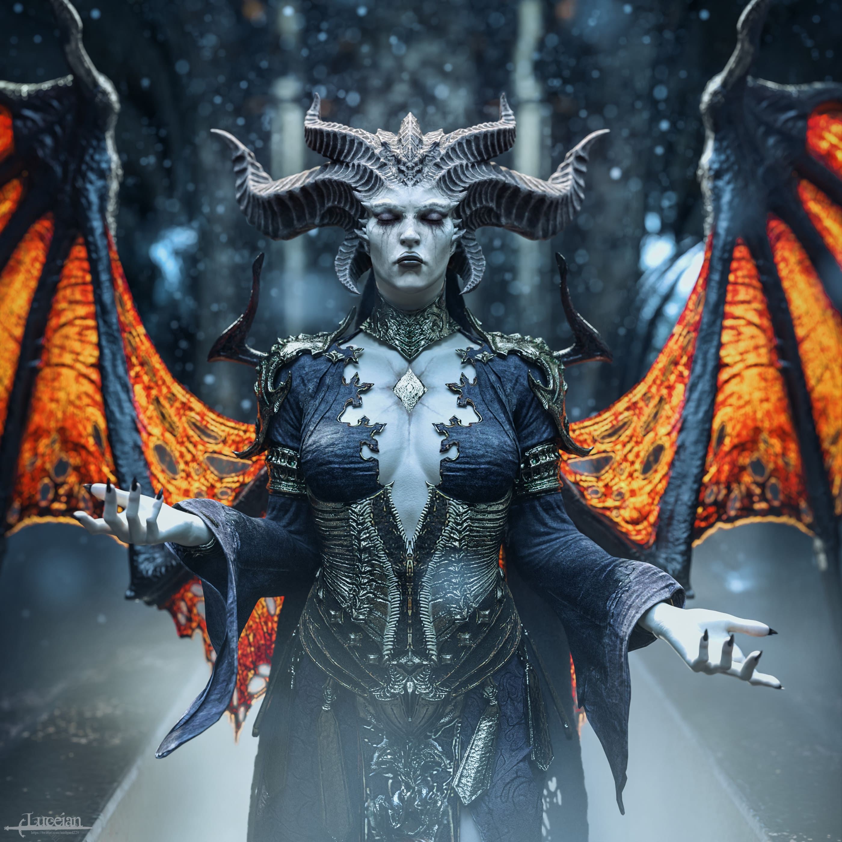 Diablo 4 Lilith for G8F_DAZ3D下载站
