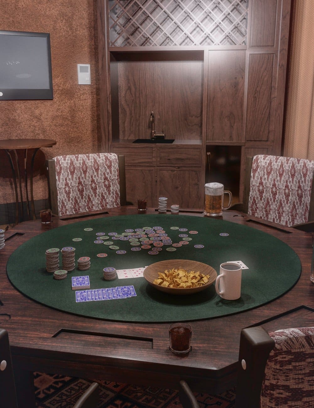 FG Poker Room_DAZ3D下载站