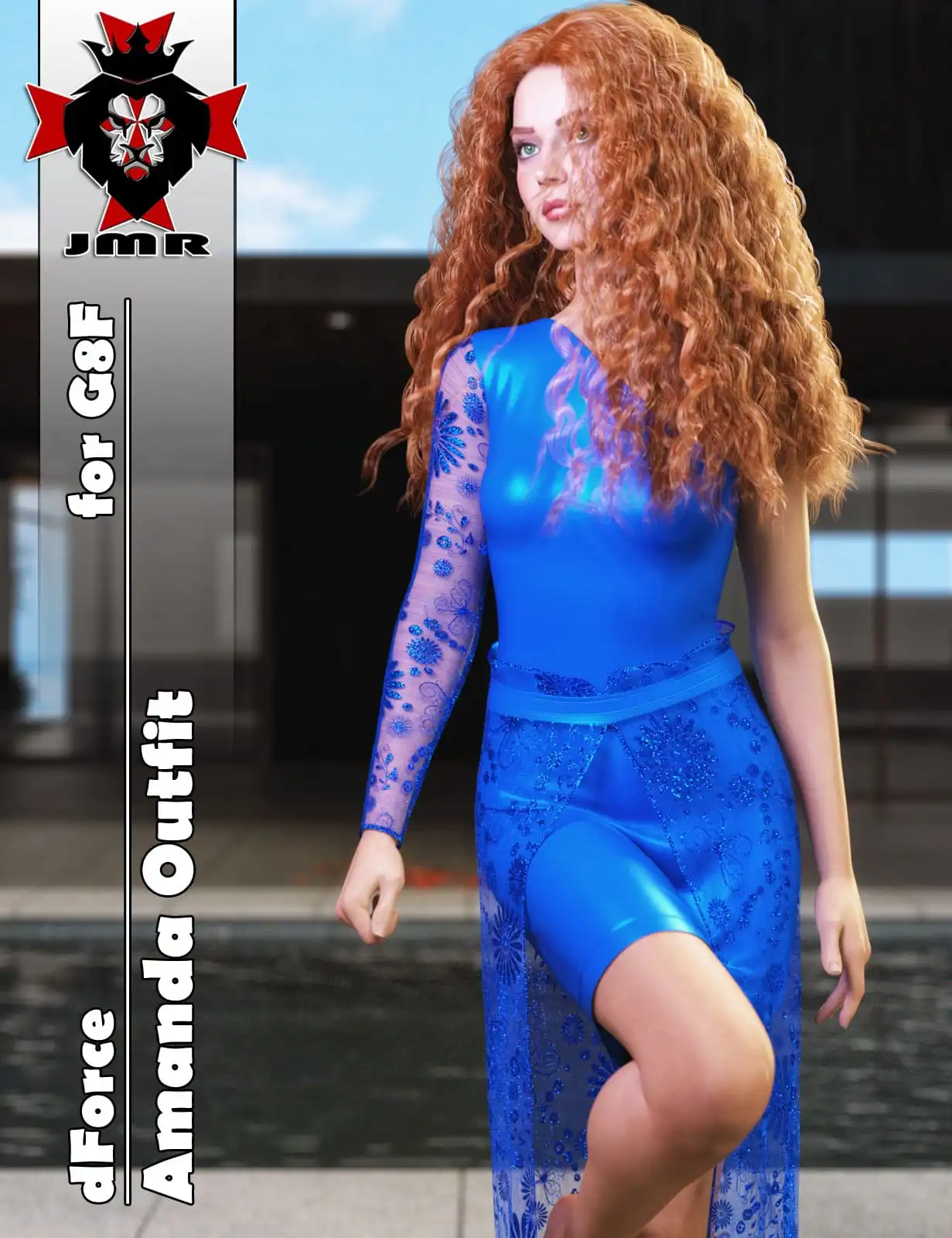 JMR dForce Amanda Outfit for G8F_DAZ3DDL
