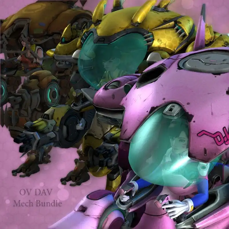 OV DVA Mech Bundle_DAZ3D下载站