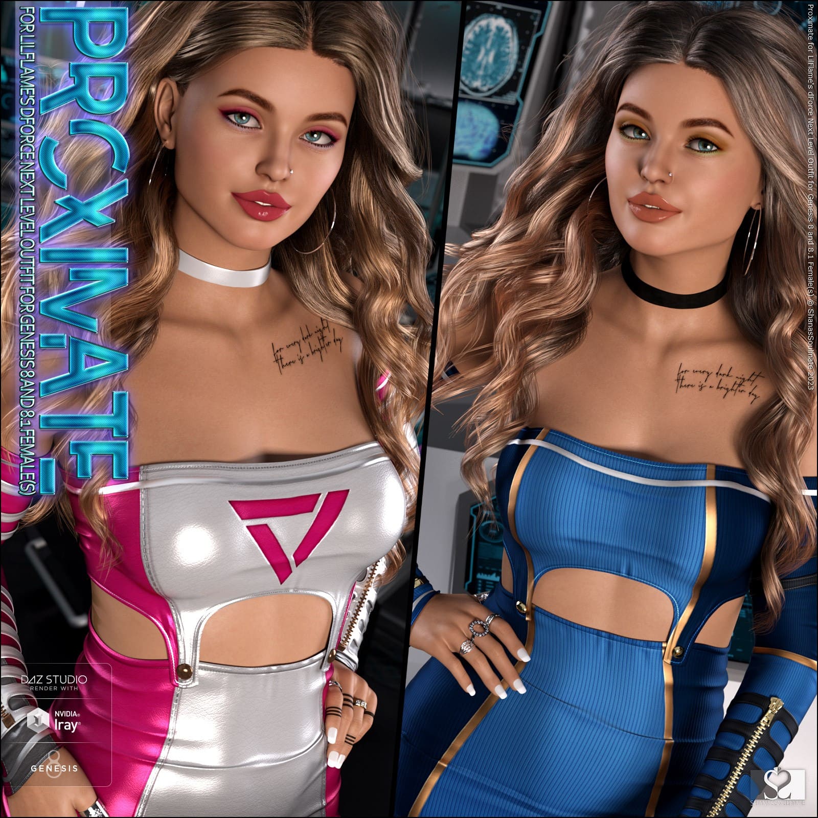 Proximate for dForce Next Level Outfit for Genesis 8 and 8.1 Female(s)_DAZ3DDL