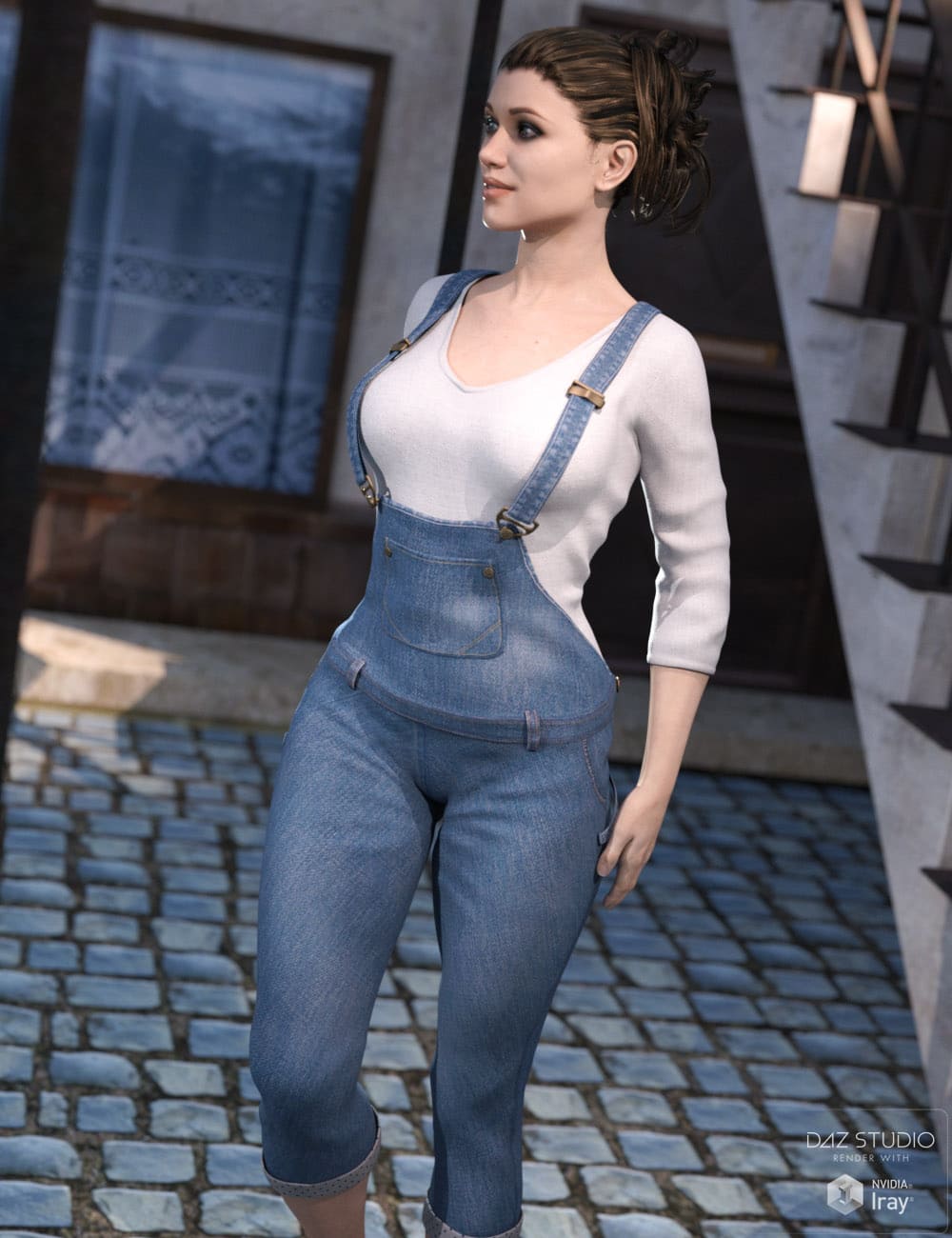 Stylish Overall for Genesis 3 Female(s)_DAZ3DDL