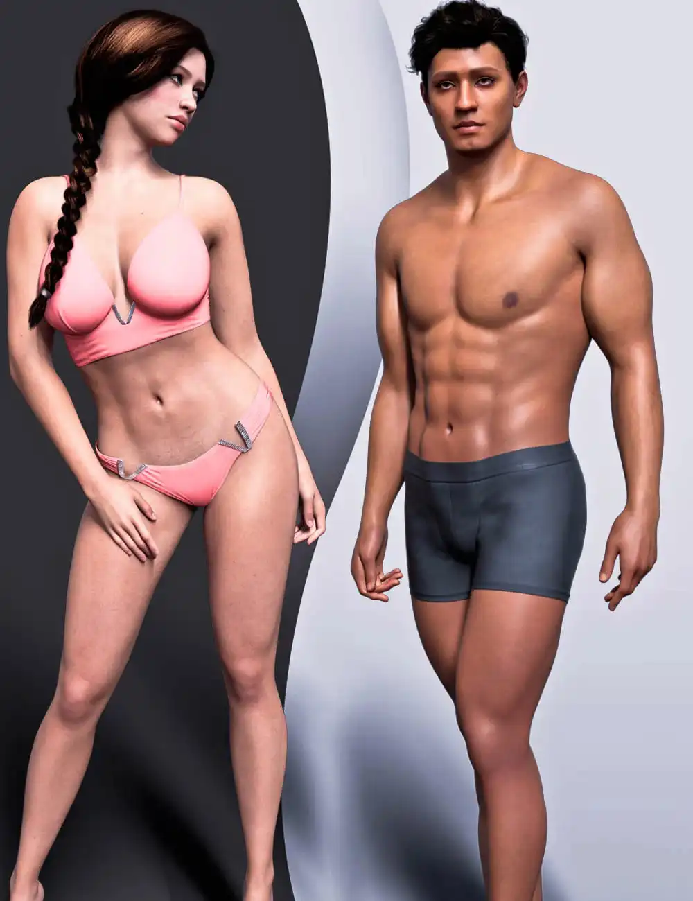 Twizted Body Morphs for Genesis 9_DAZ3D下载站