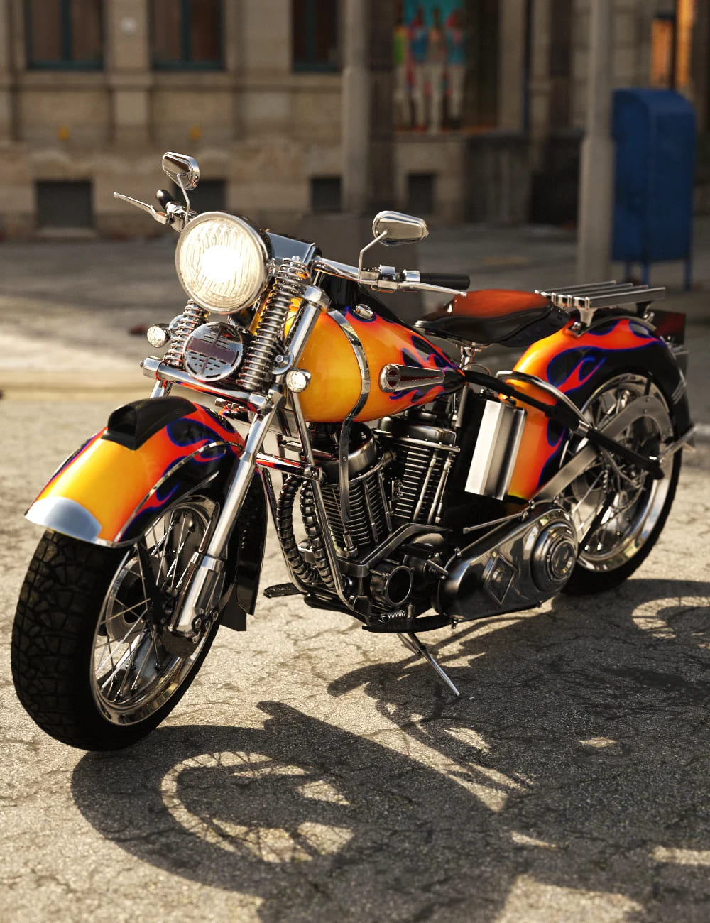 XI Classic Cruiser Motorcycle_DAZ3D下载站