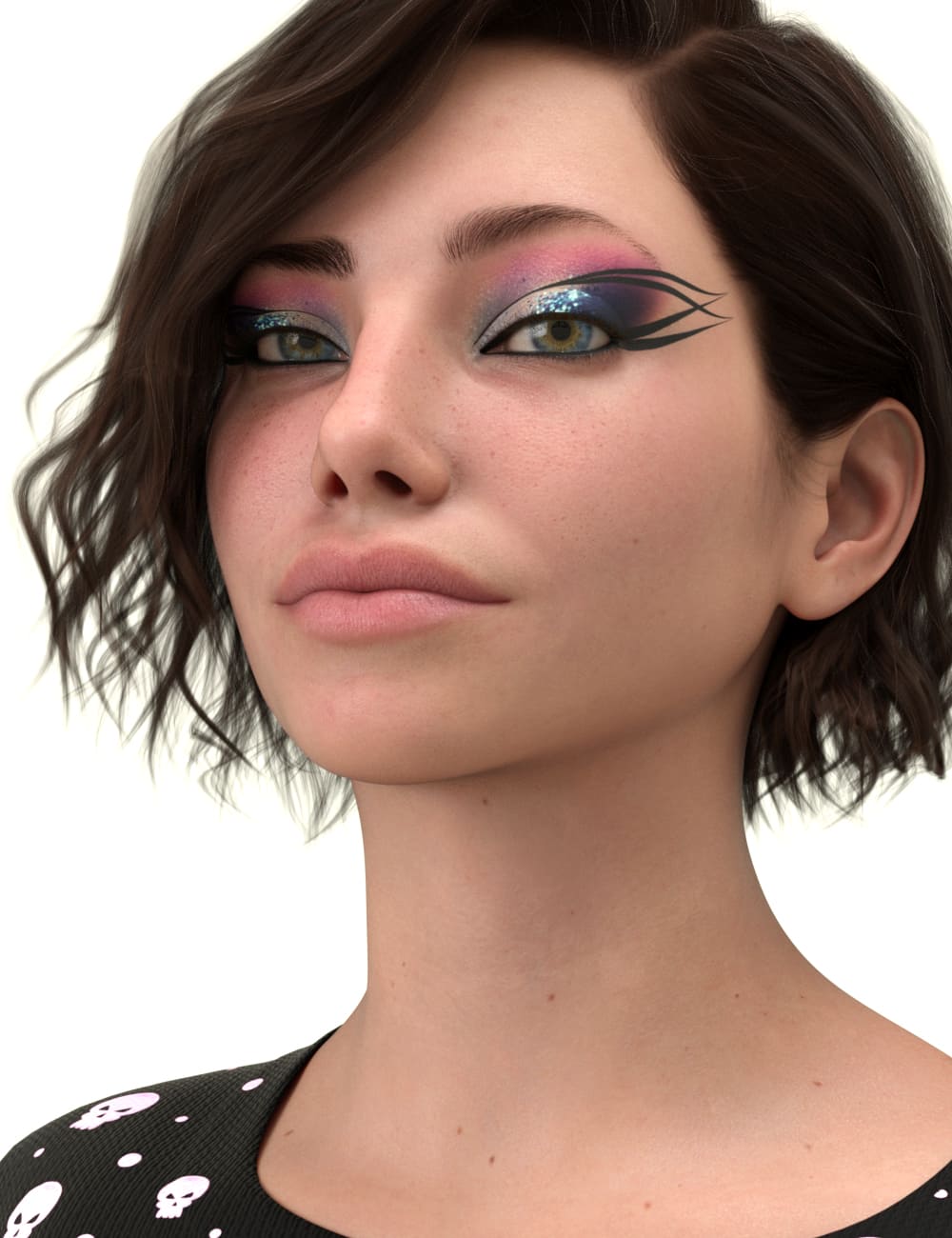 Bold Look Makeup LIE for Genesis 9_DAZ3D下载站