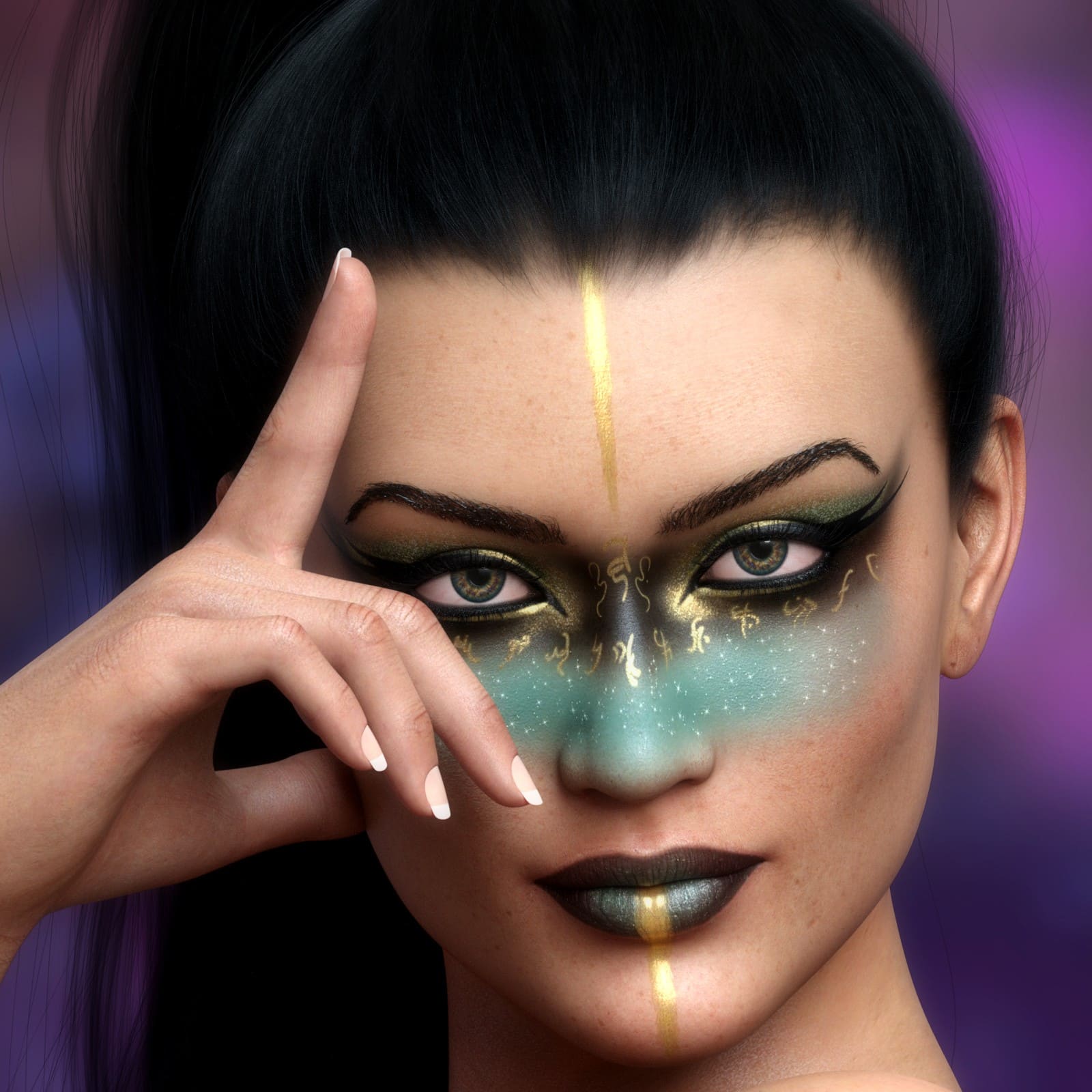 Elphaba Character and Poses for G8.1 Females_DAZ3DDL