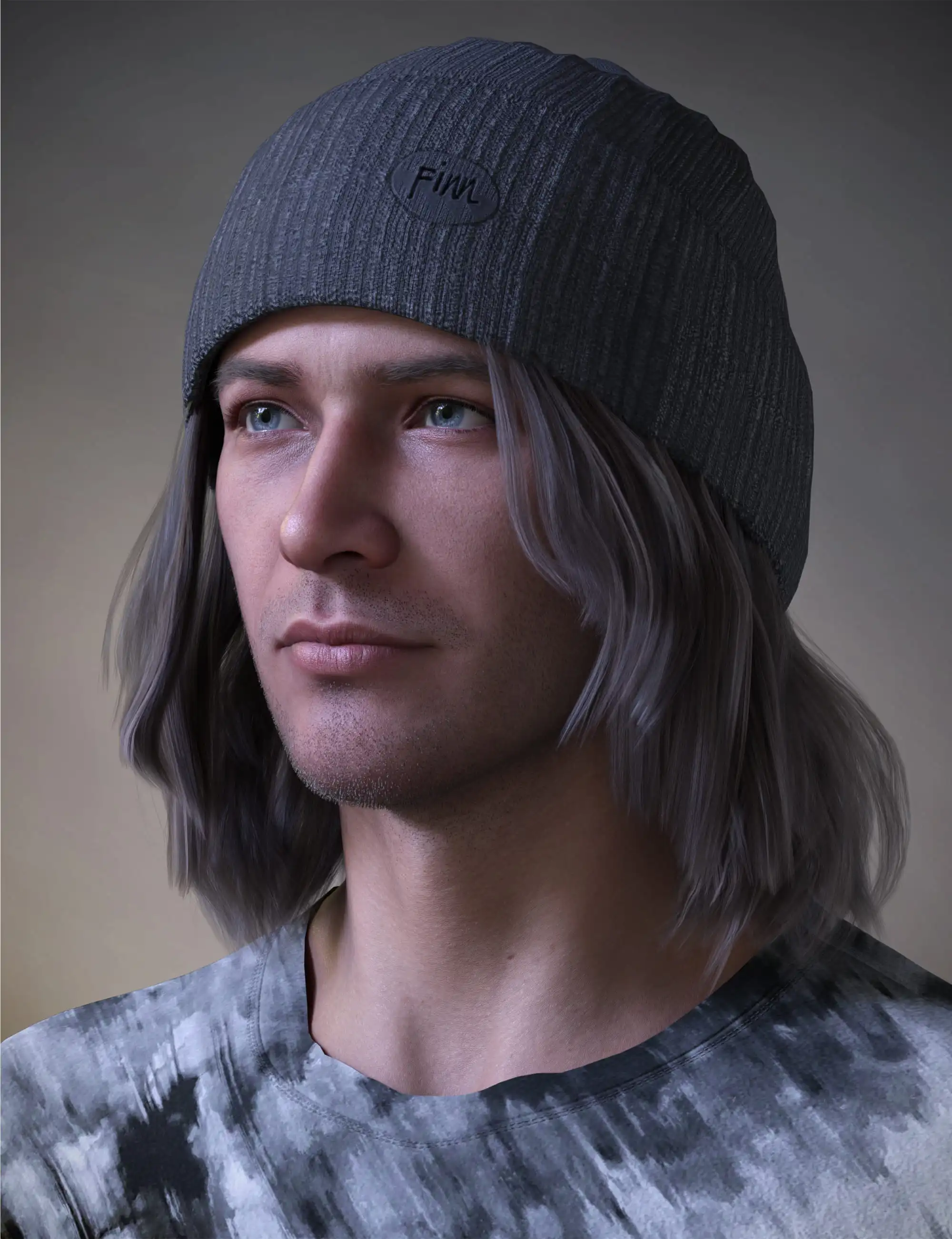 Finn Hair for Genesis 9_DAZ3D下载站
