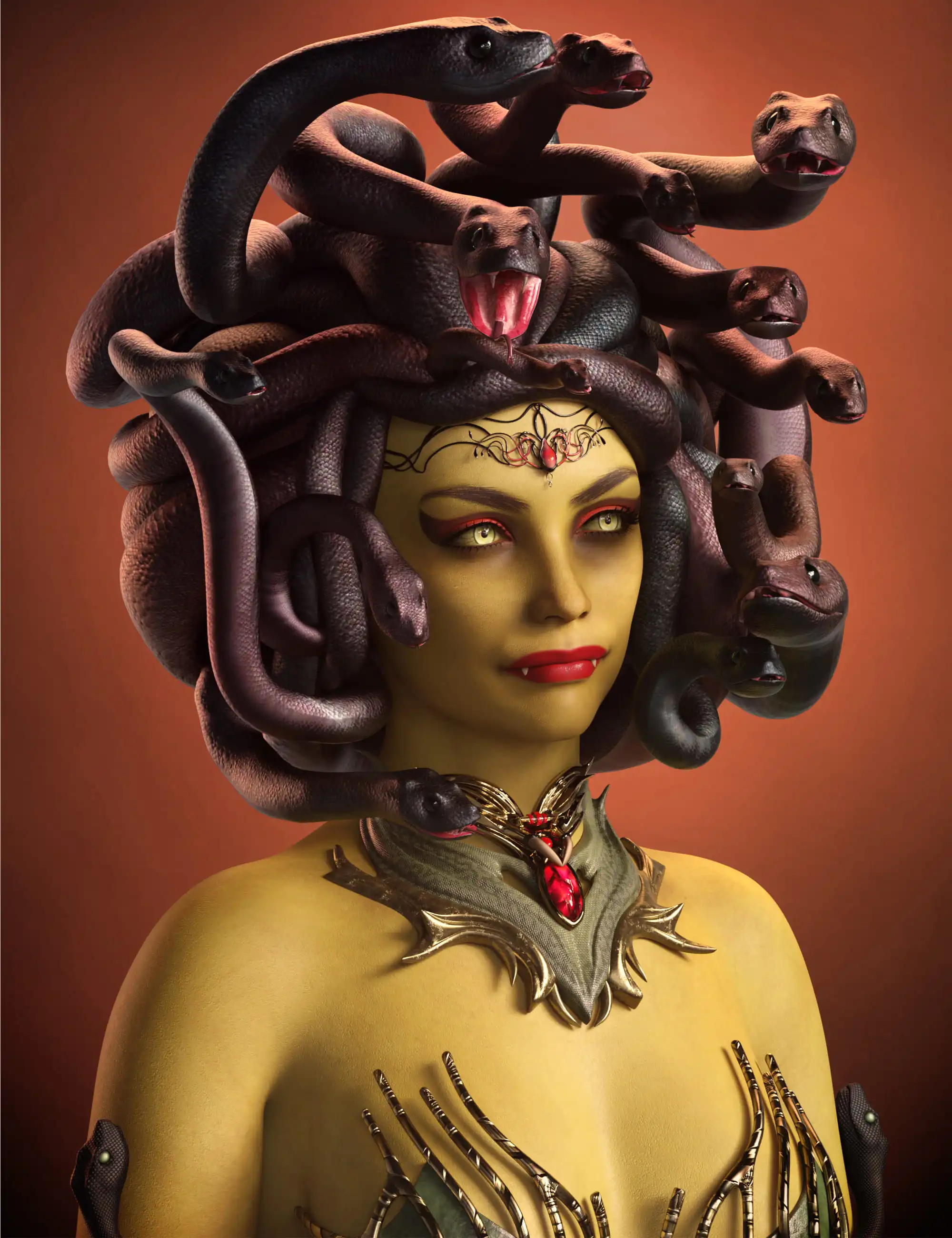 Gorgon Hair for Genesis 9_DAZ3DDL