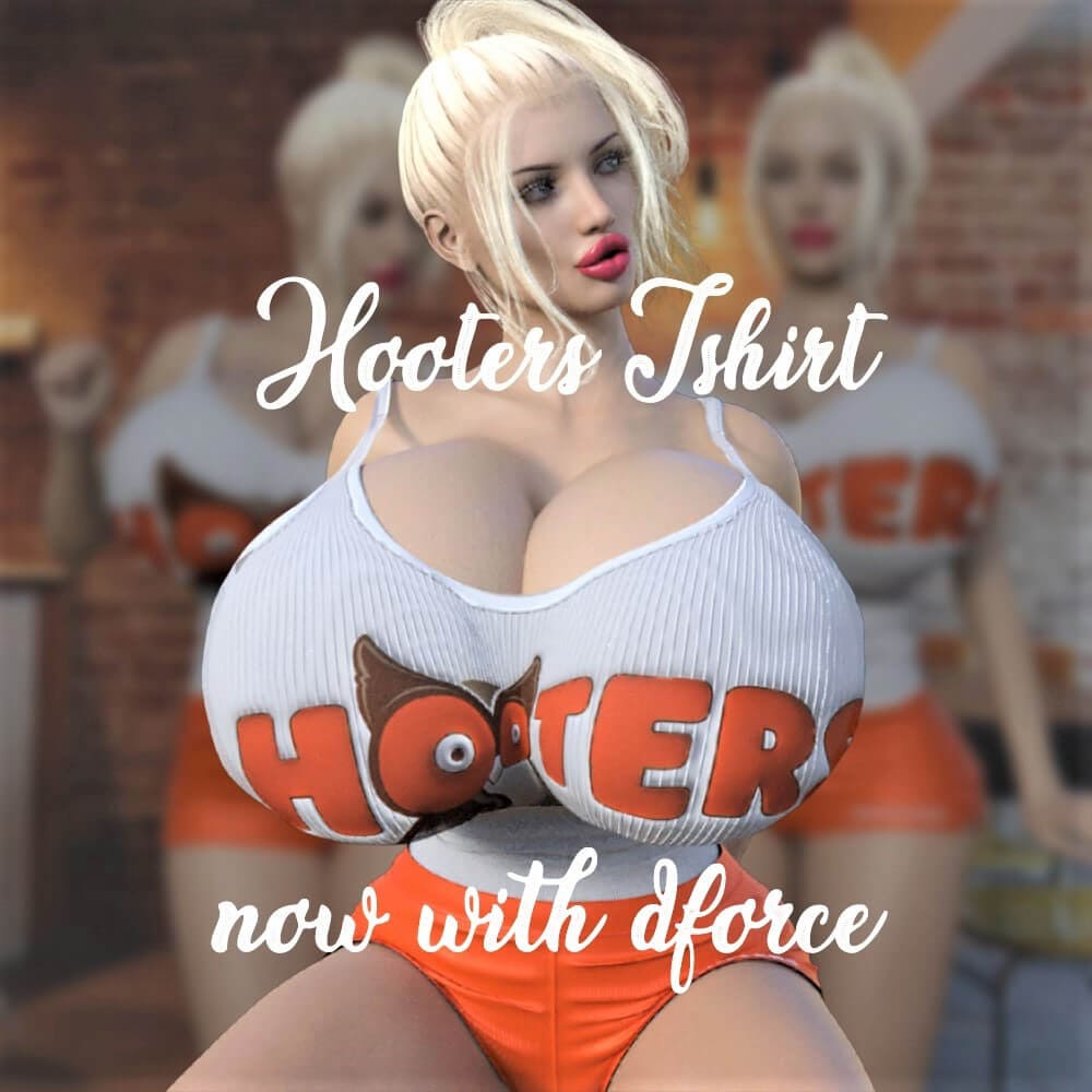Hooters Outfit G8F_DAZ3D下载站
