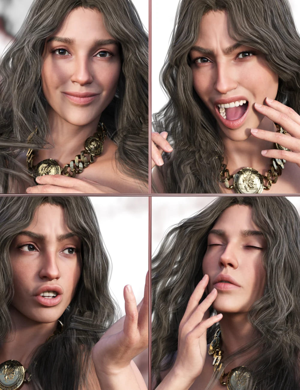 JW Brave Woman Expressions for Olympia 9_DAZ3D下载站