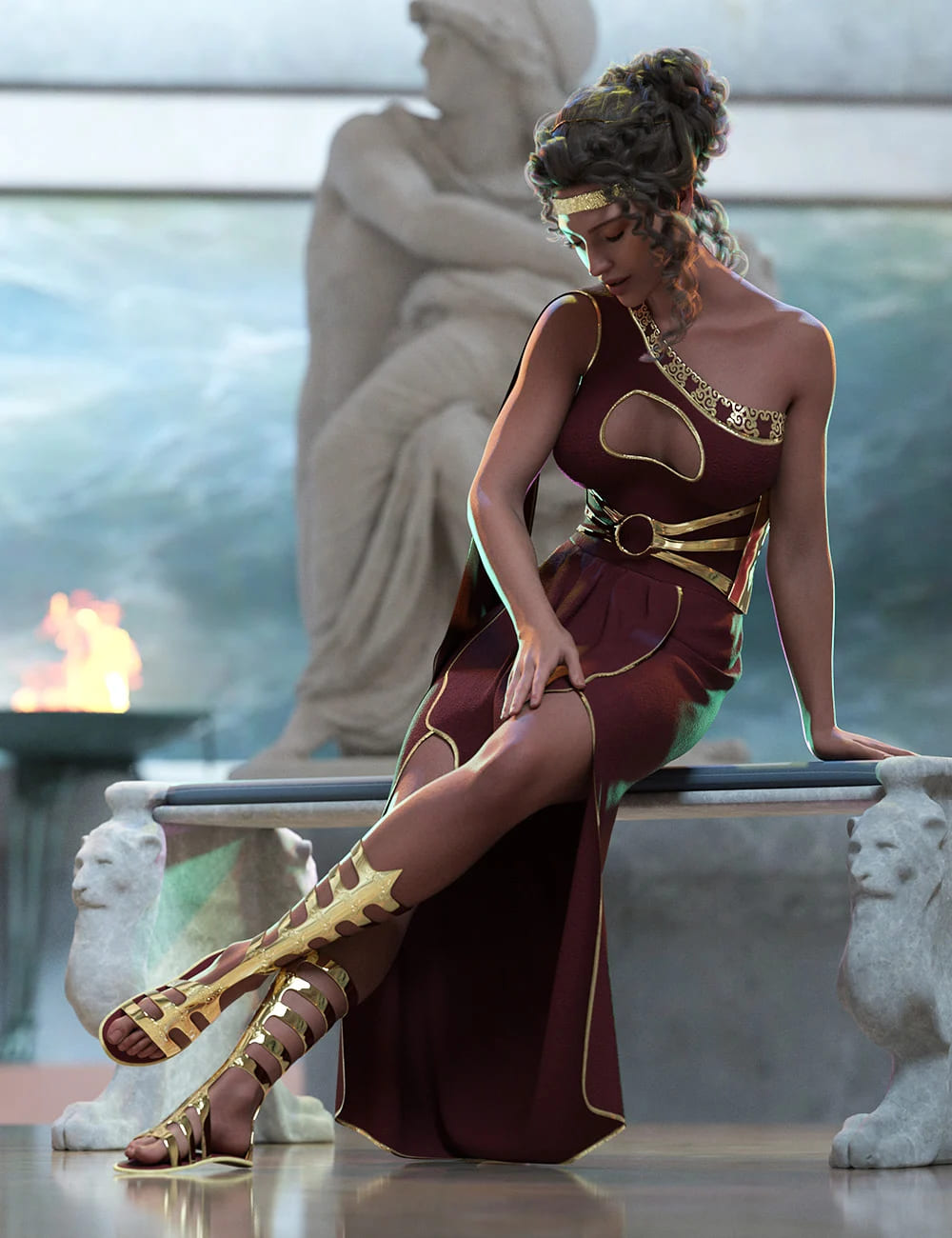 Lady of Olympus Poses for Olympia 9_DAZ3D下载站