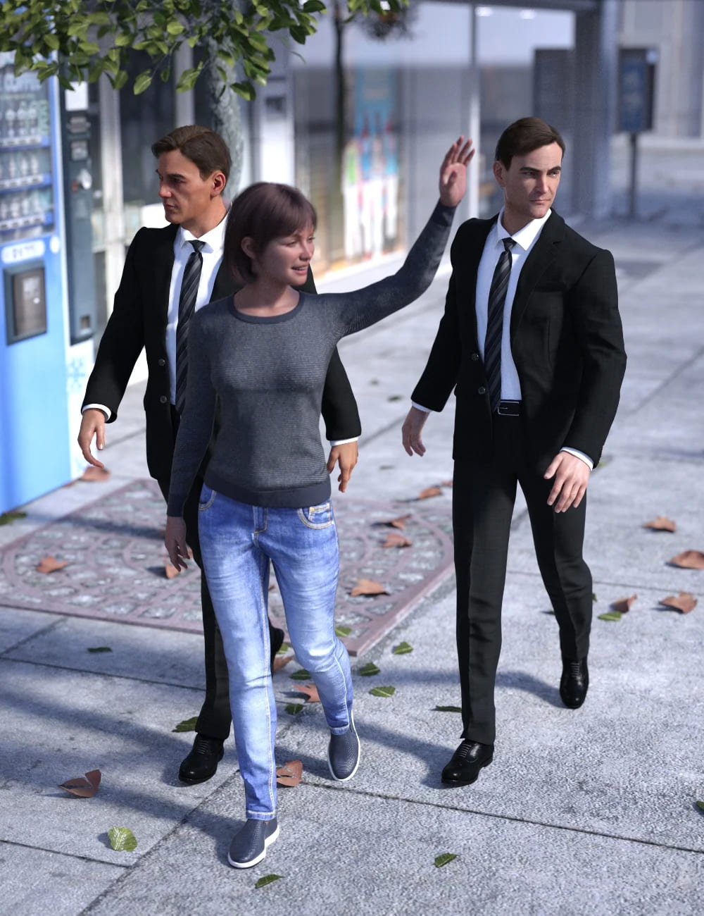 Loyal Bodyguard Poses for Genesis 9, 8.1 and 8_DAZ3DDL