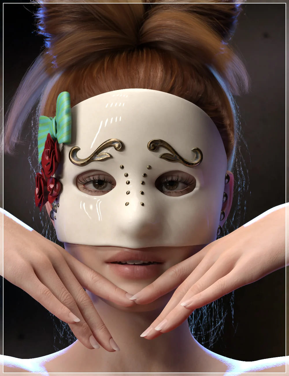 ND Elegant Masks for Genesis 8 Female_DAZ3D下载站
