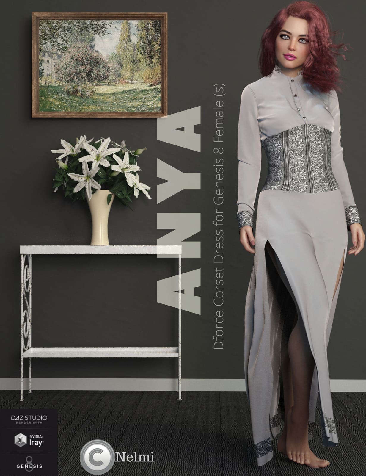 Nelmi – Anya Corset Dress G8F_DAZ3D下载站
