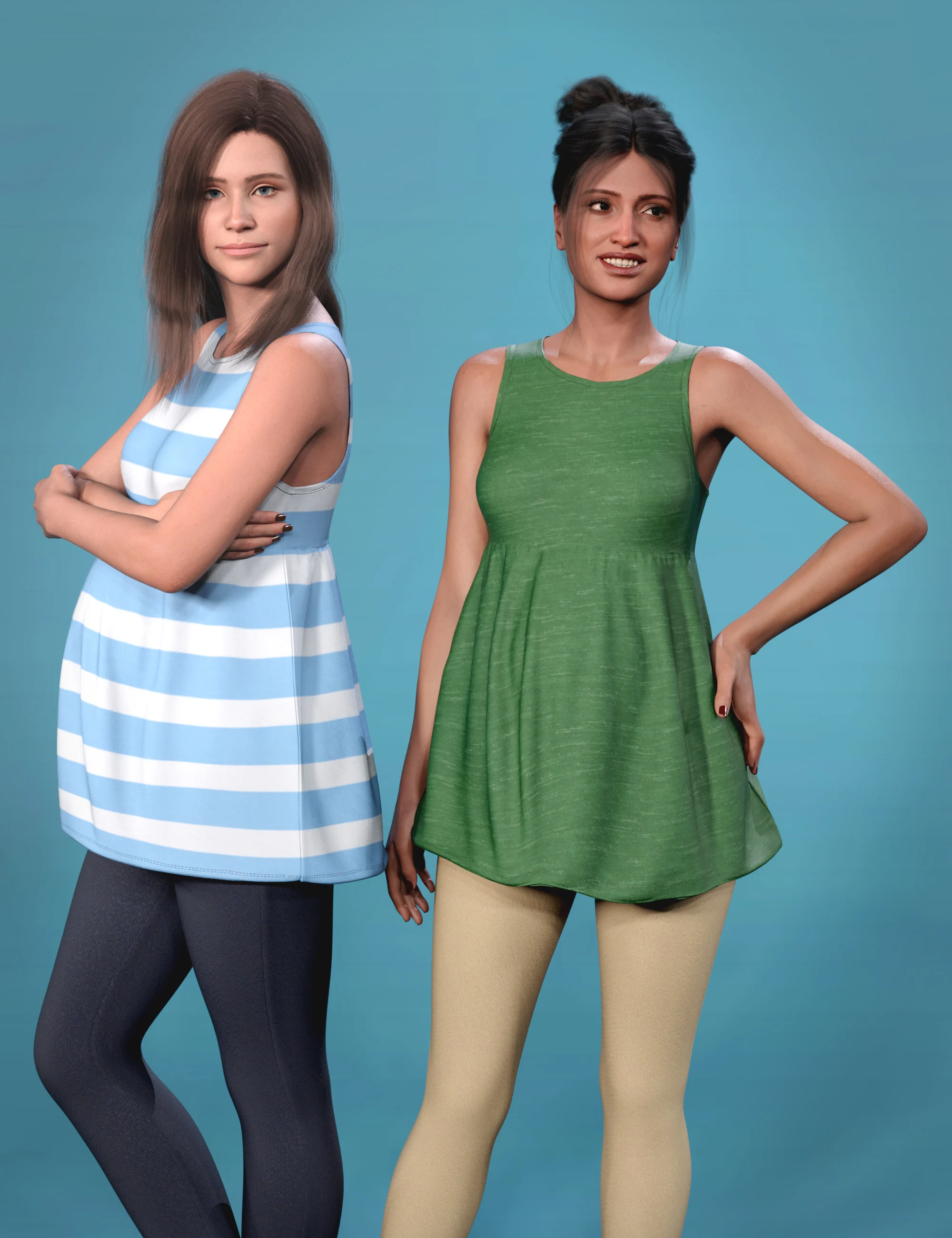 NG dForce Maternity Clothing for Genesis 9 and Olivia 9_DAZ3DDL