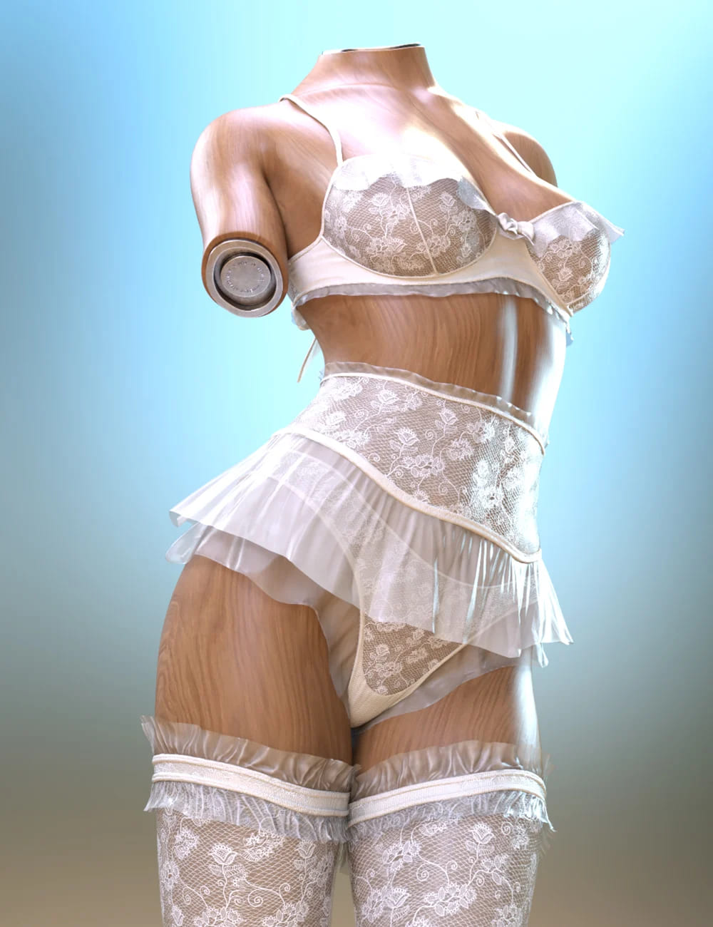 Rococo Lingerie for Genesis 9, 8 and 8.1_DAZ3D下载站