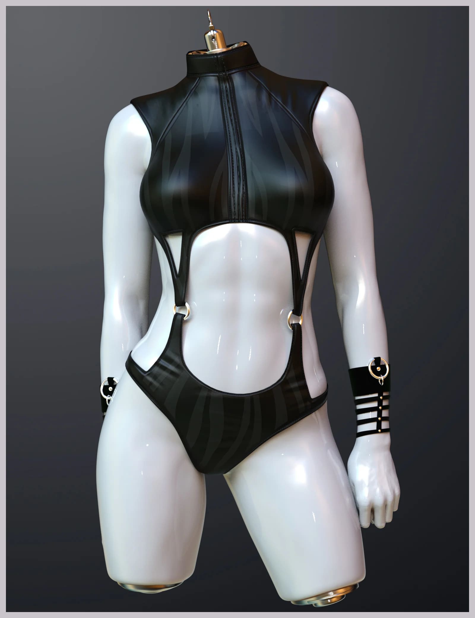 X-Fashion Technical Bodysuit for Genesis 9_DAZ3D下载站
