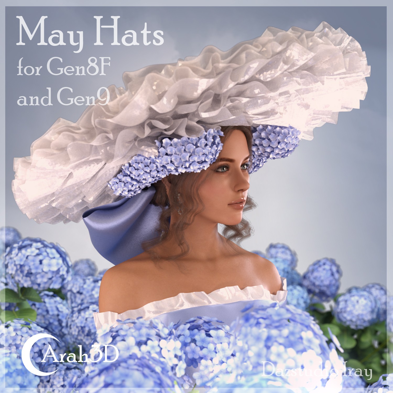 Arah3D May Hats for G8F and G9_DAZ3DDL